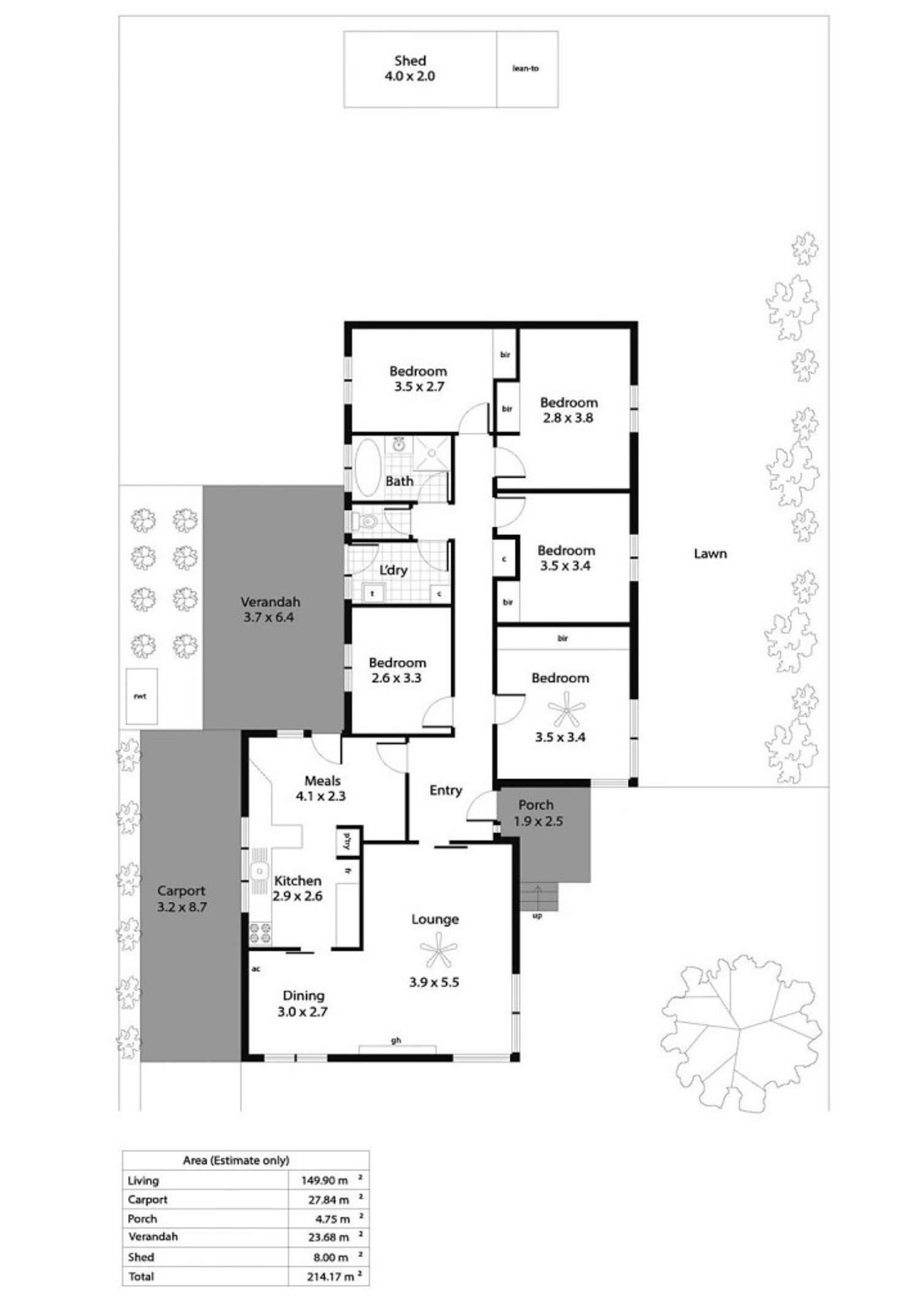 Floorplan of Homely house listing, 350 Montacute Road, Rostrevor SA 5073
