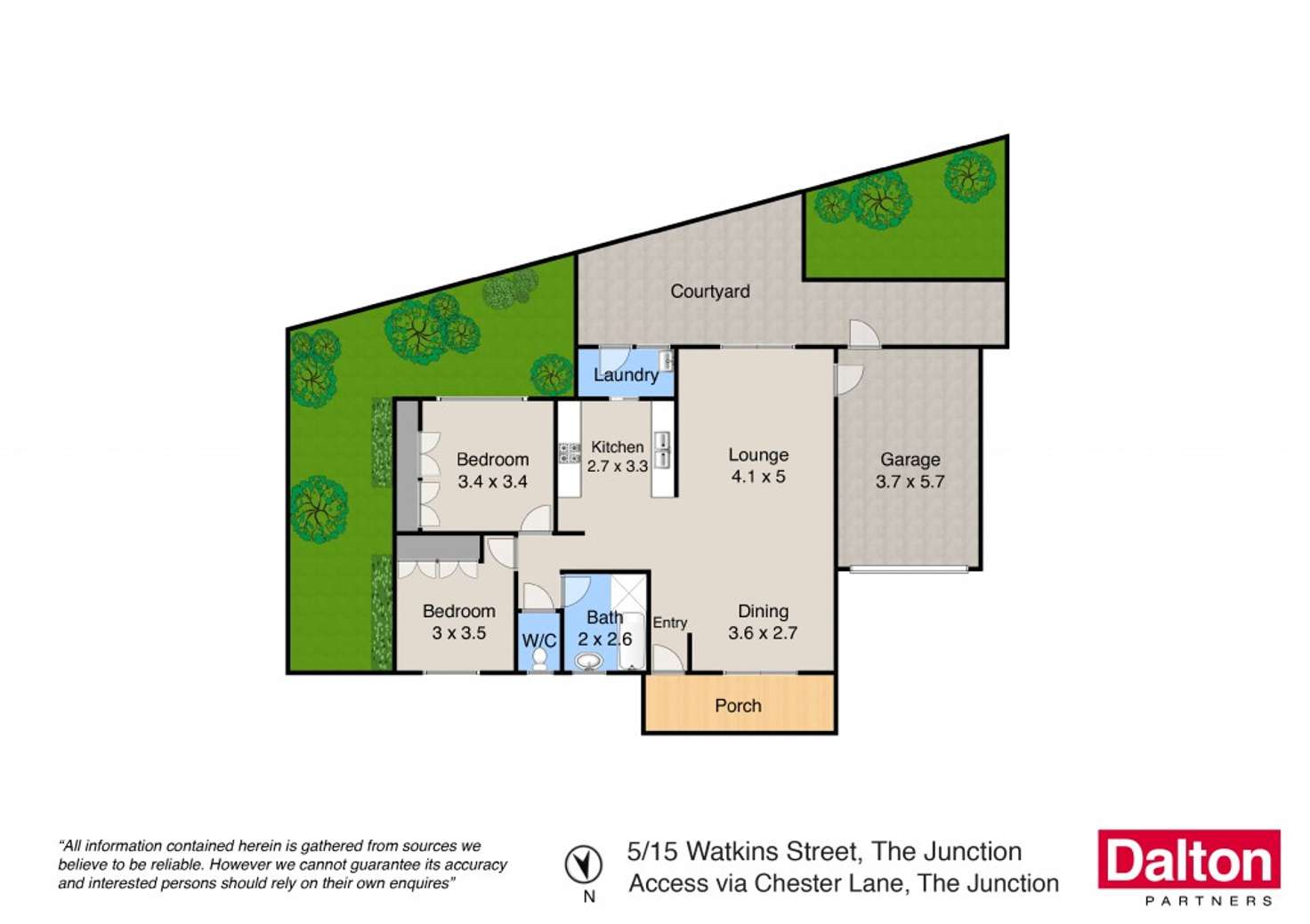 Floorplan of Homely villa listing, 5/15 Watkins Street, The Junction NSW 2291