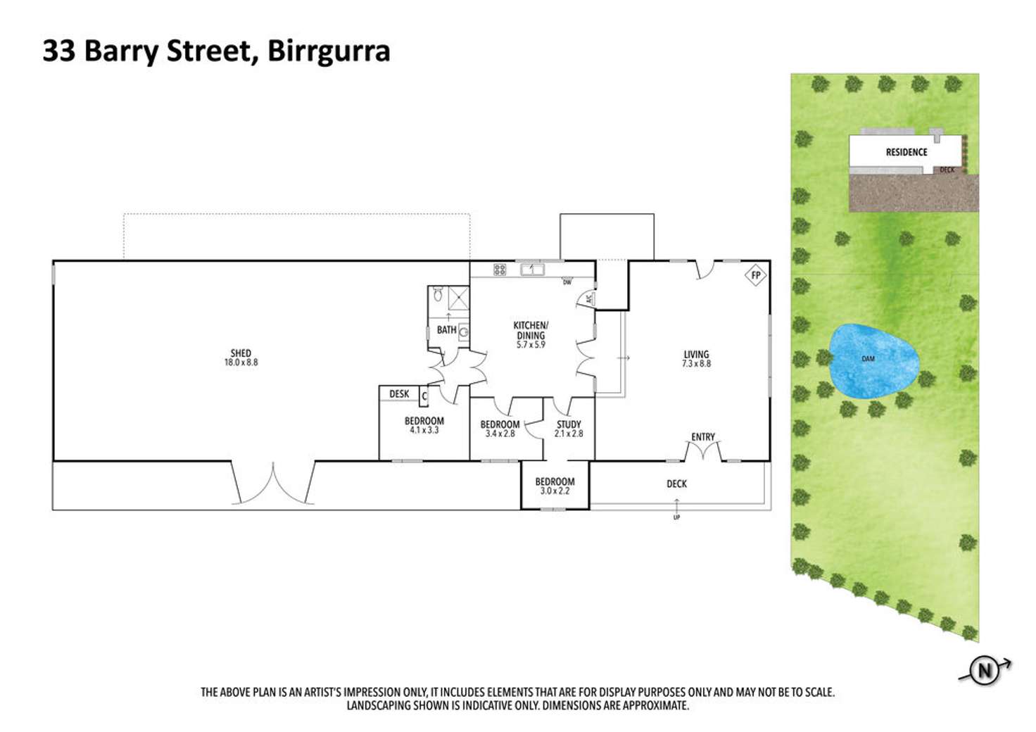 Floorplan of Homely house listing, 33 Barry Street, Birregurra VIC 3242