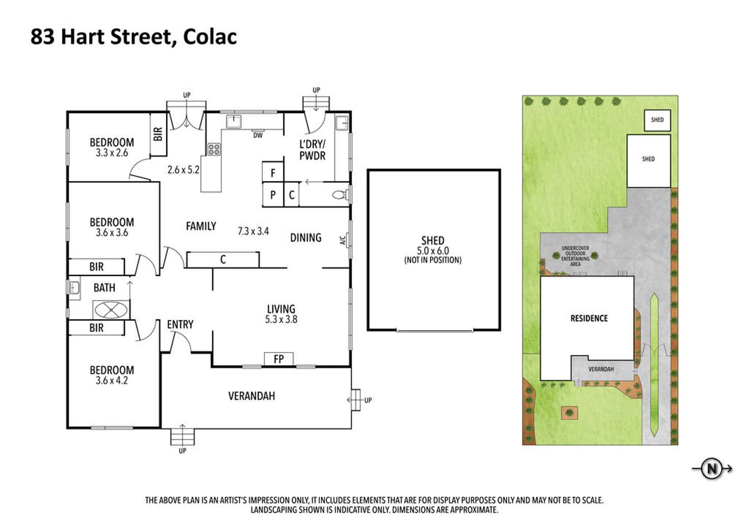 Floorplan of Homely house listing, 83 Hart Street, Colac VIC 3250