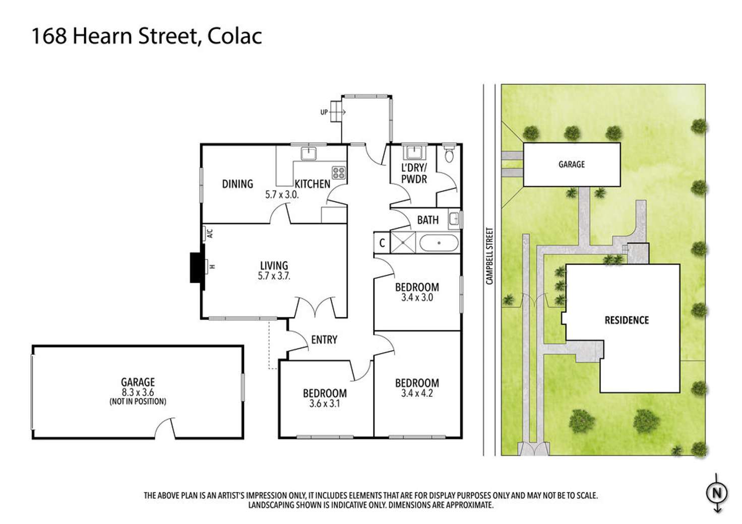 Floorplan of Homely house listing, 168 Hearn Street, Colac VIC 3250
