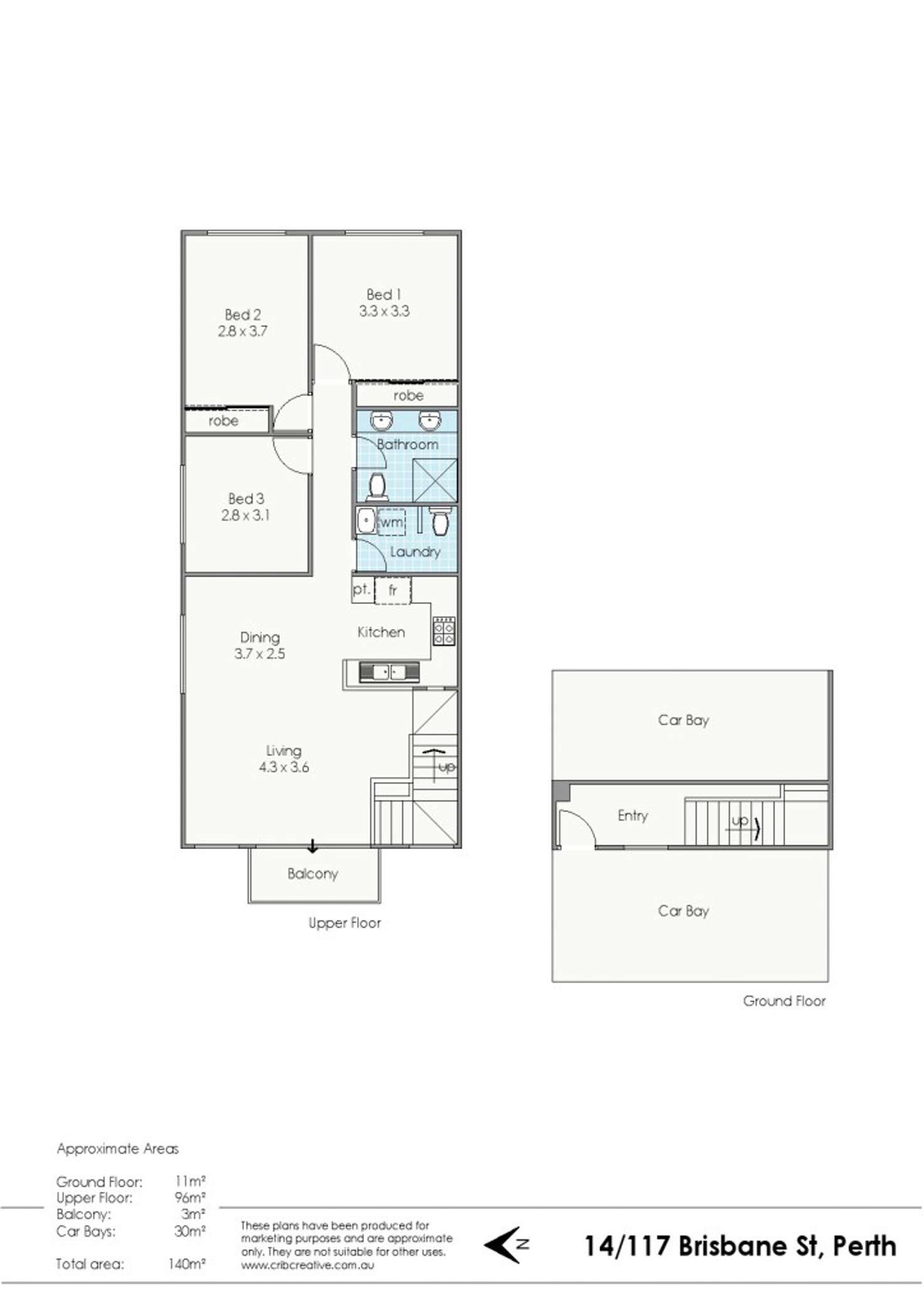 Floorplan of Homely apartment listing, 14/117 Brisbane Street, Perth WA 6000