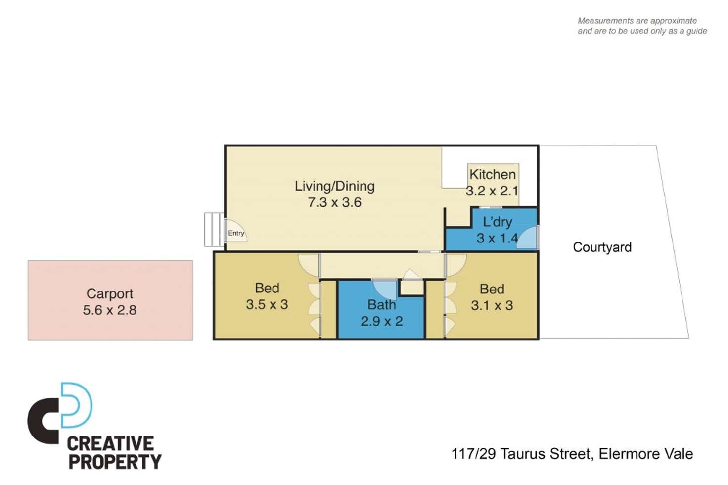 Floorplan of Homely unit listing, 117/29 Taurus Street, Elermore Vale NSW 2287