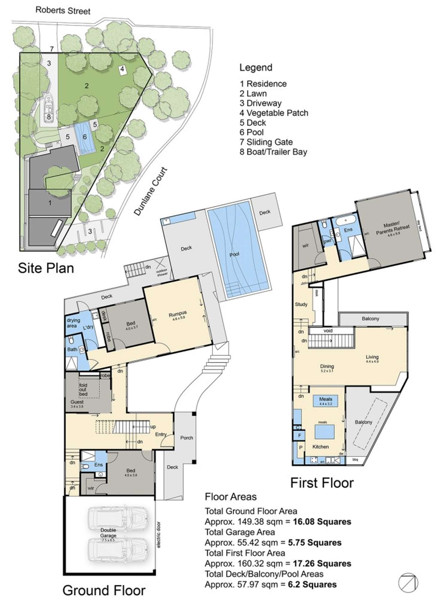 Floorplan of Homely house listing, 8 Roberts Street, Rye VIC 3941