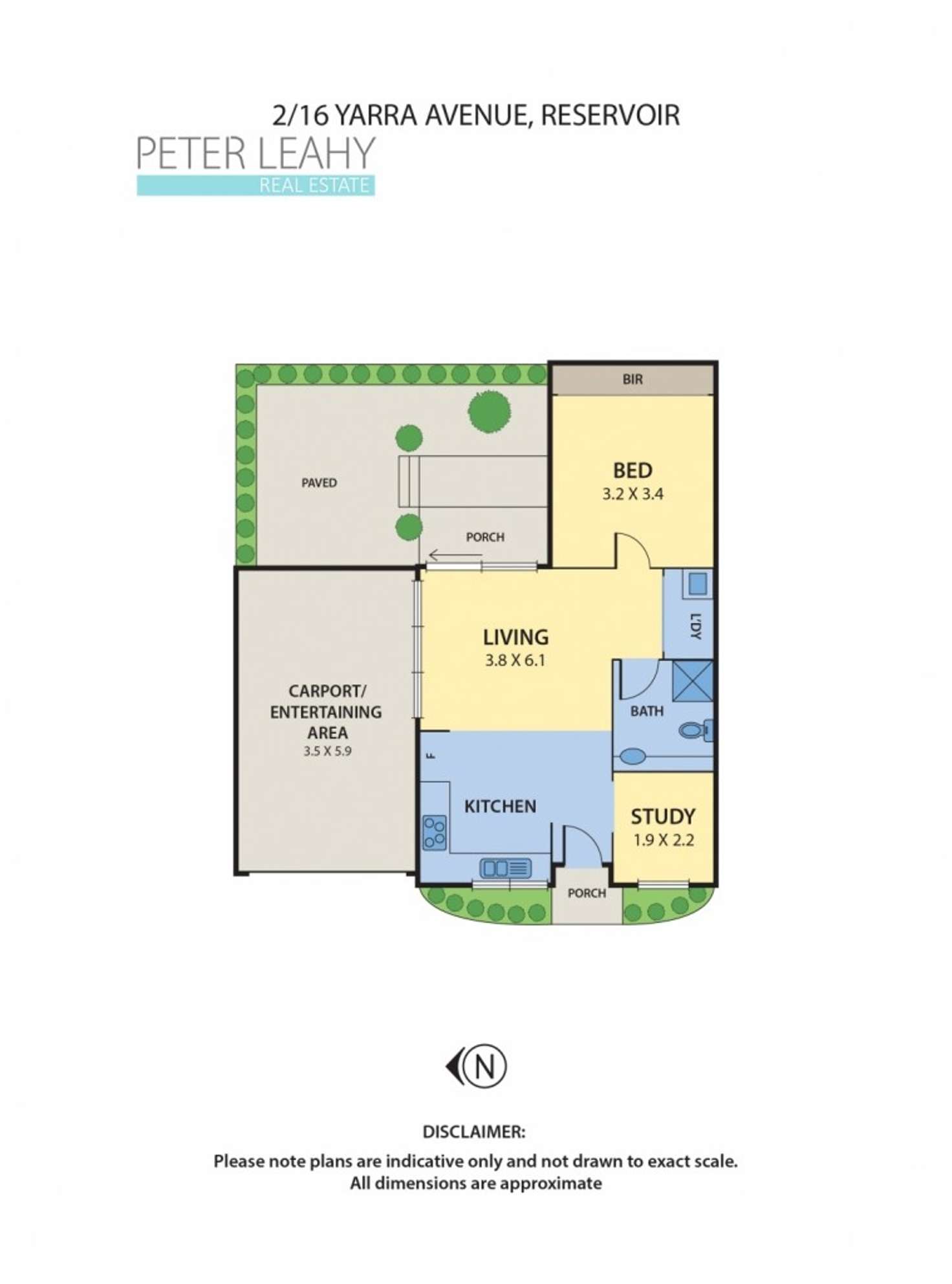 Floorplan of Homely unit listing, 2/16 Yarra Avenue, Reservoir VIC 3073