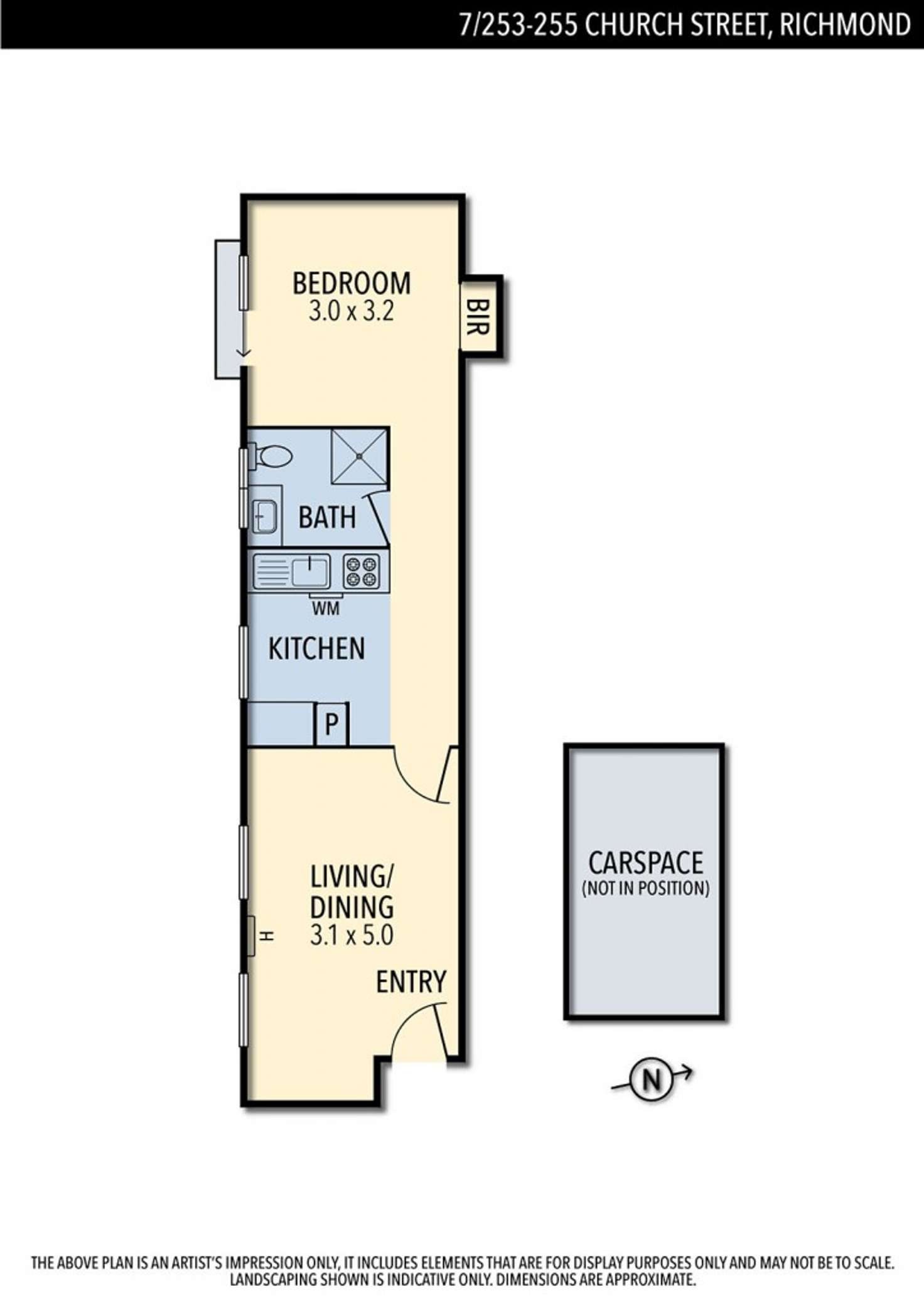 Floorplan of Homely apartment listing, 7/253-255 Church Street, Richmond VIC 3121