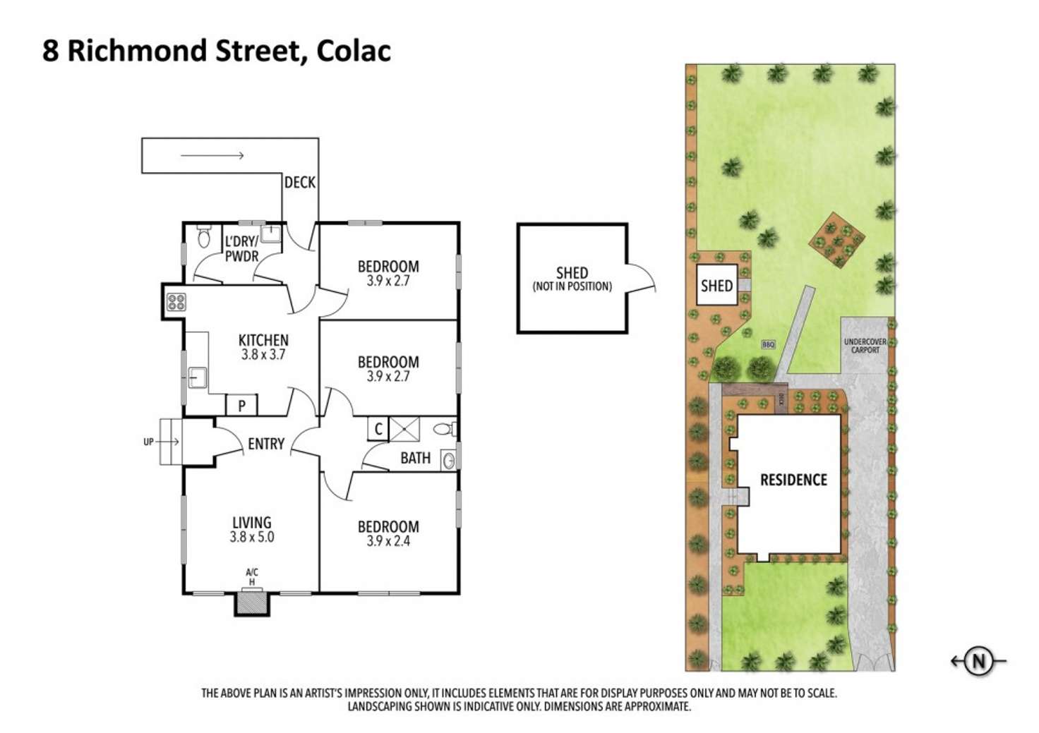 Floorplan of Homely house listing, 8 Richmond Street, Colac VIC 3250