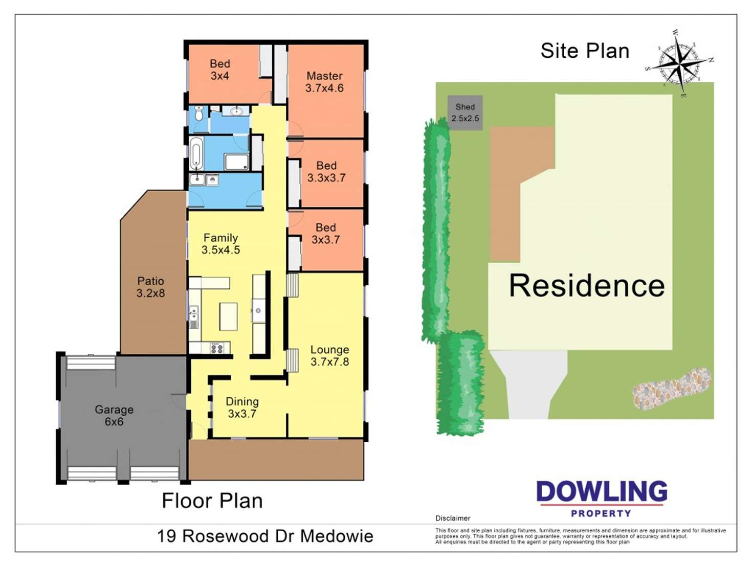 Floorplan of Homely house listing, 19 Rosewood Drive, Medowie NSW 2318