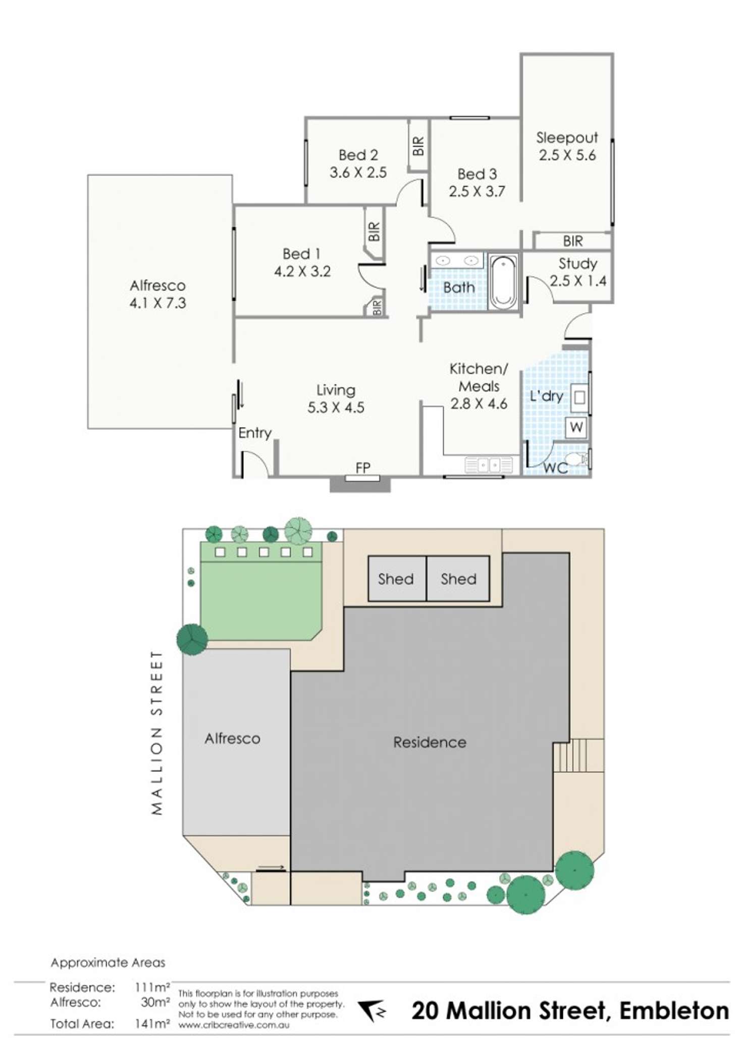 Floorplan of Homely house listing, 20 Mallion Street, Embleton WA 6062