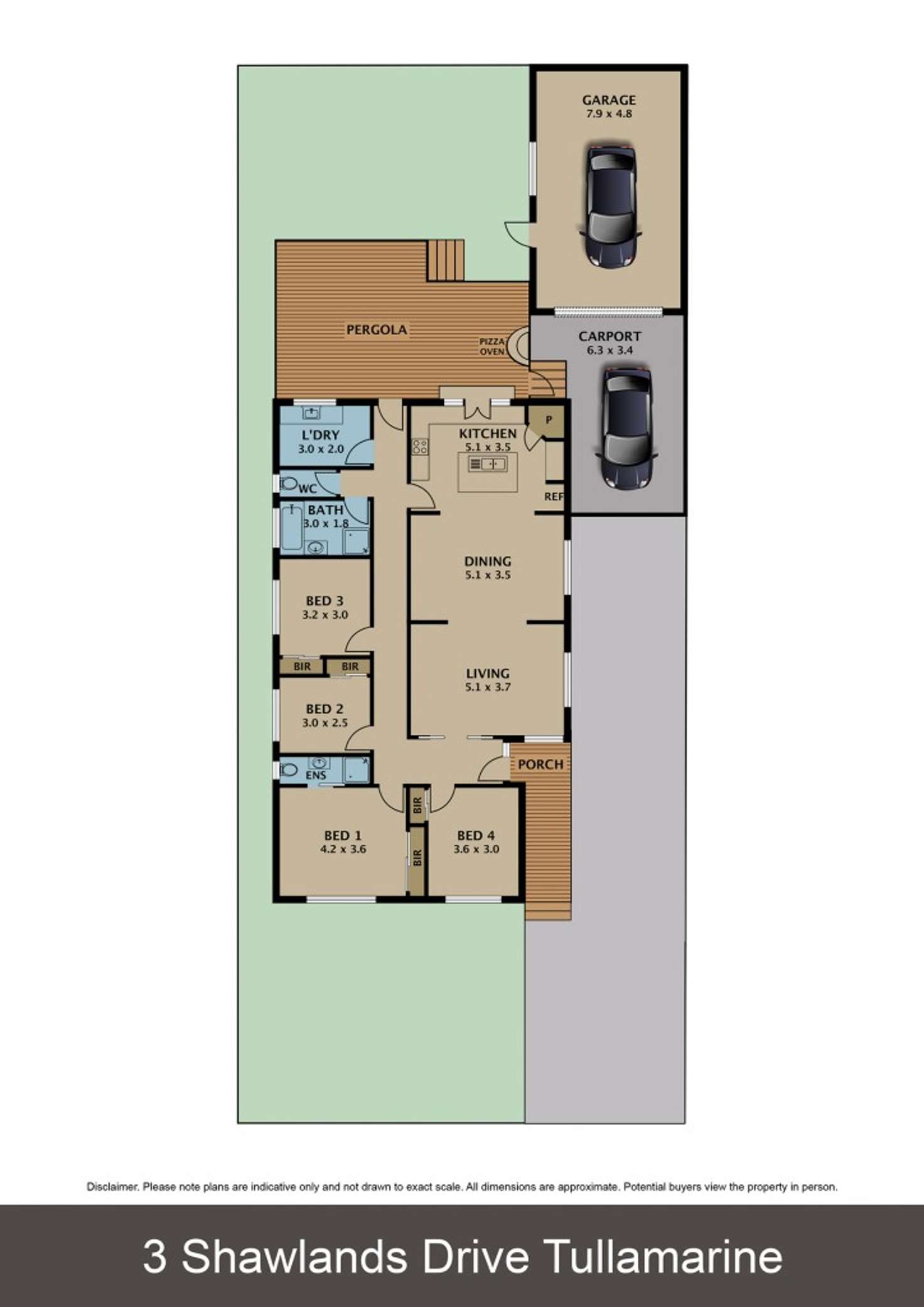 Floorplan of Homely house listing, 3 Shawlands Drive, Tullamarine VIC 3043