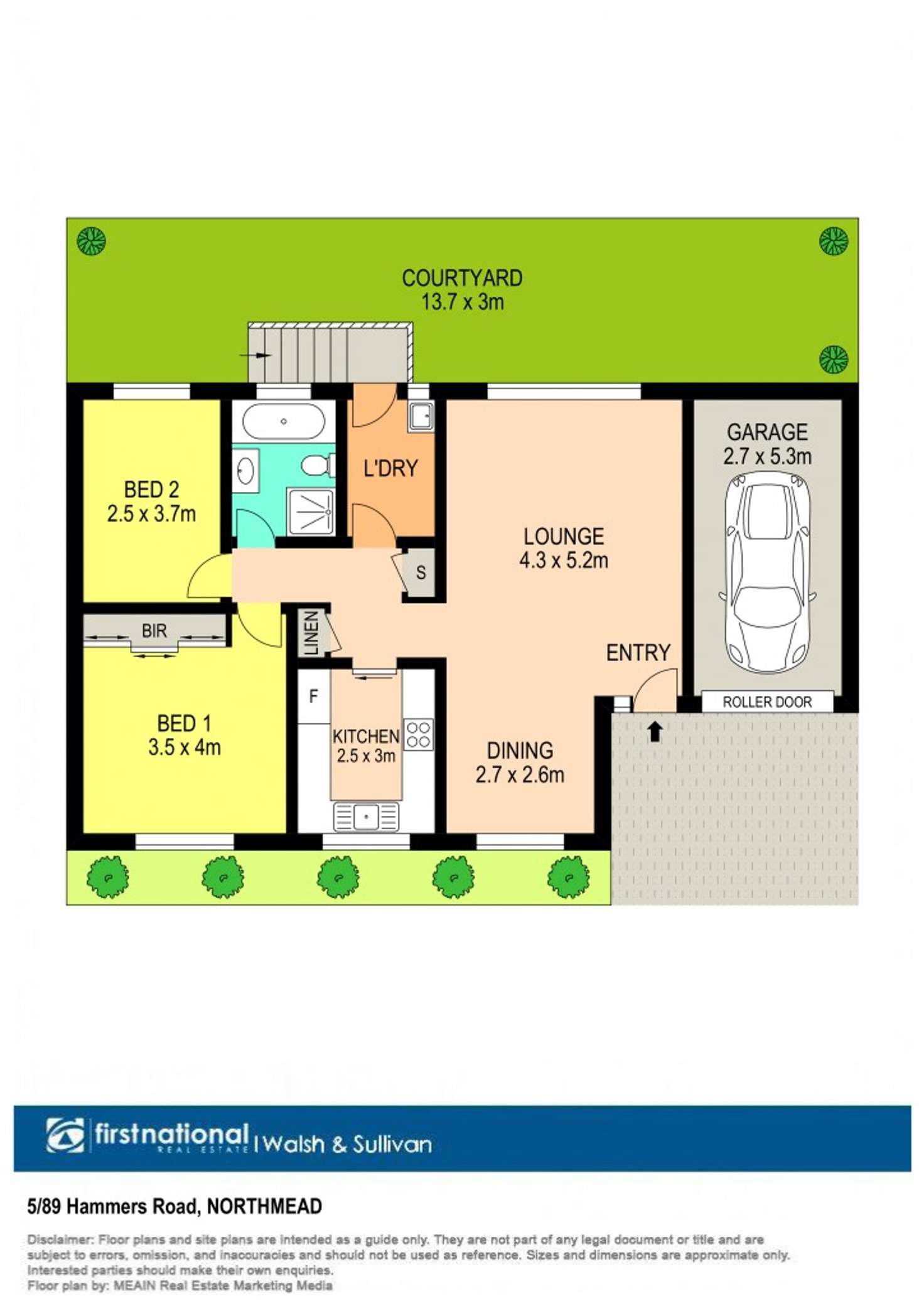 Floorplan of Homely villa listing, 5/89 Hammers Road, Northmead NSW 2152