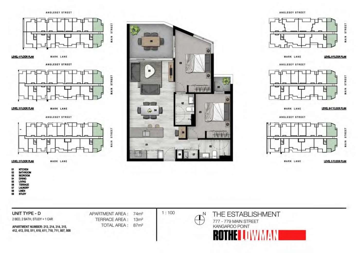 Floorplan of Homely unit listing, LOT 213, 36 Anglesey Street, Kangaroo Point QLD 4169