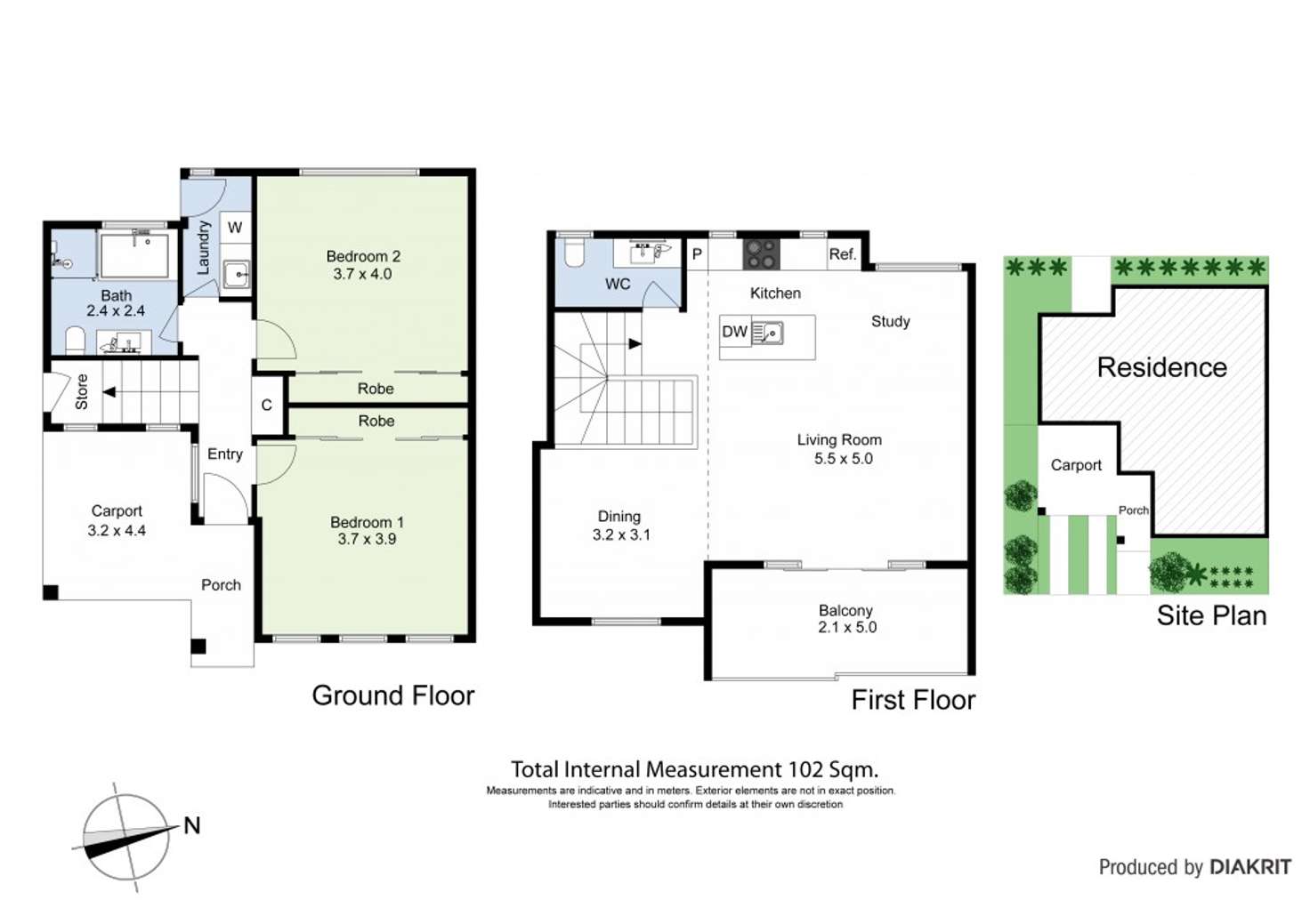 Floorplan of Homely townhouse listing, 3/84 Kingsville Street, Kingsville VIC 3012