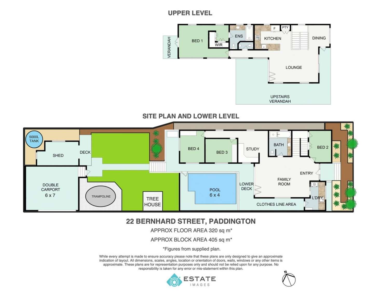 Floorplan of Homely house listing, 22 Bernhard Street, Paddington QLD 4064