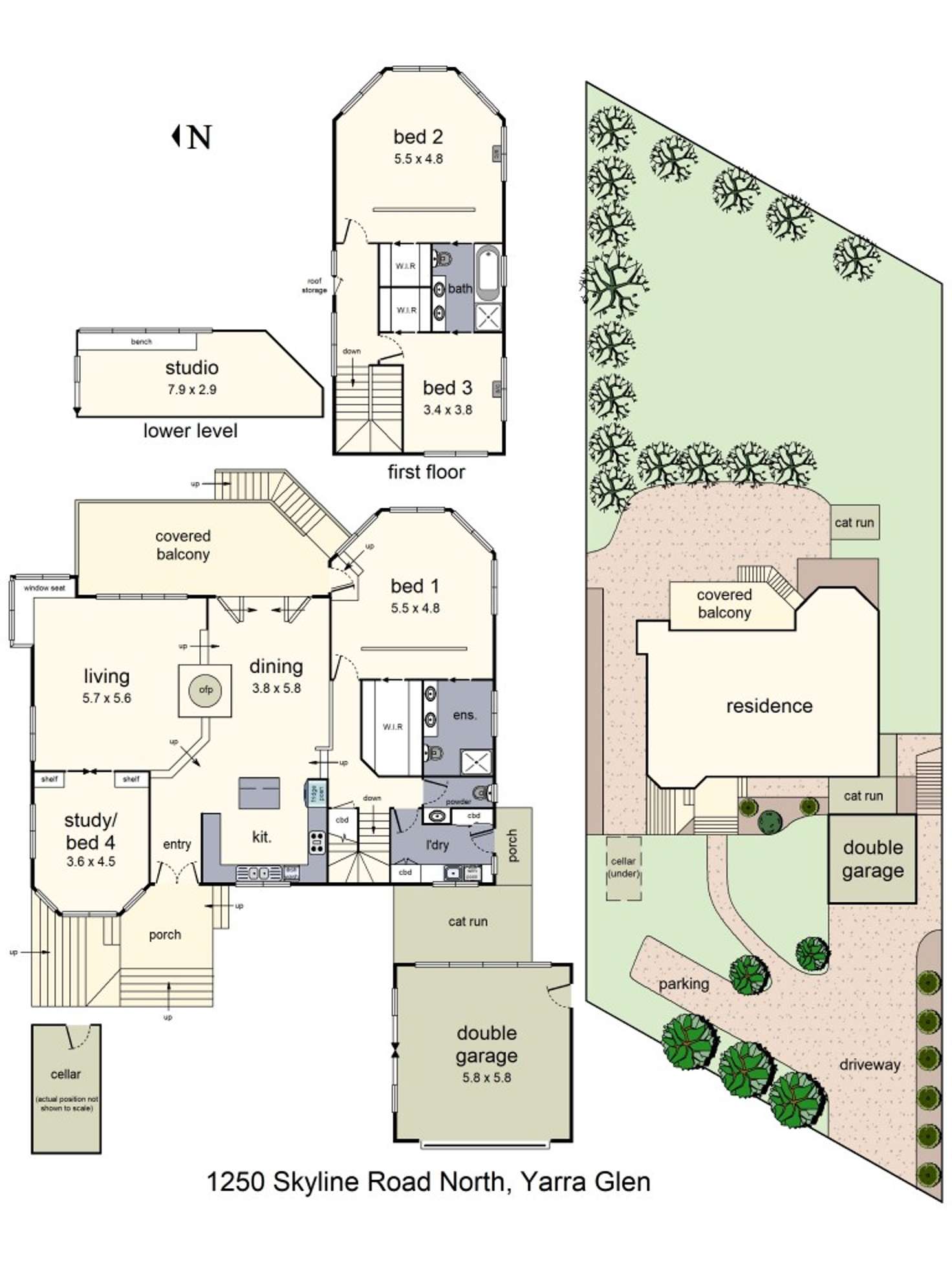 Floorplan of Homely house listing, 1250 Skyline Road North, Yarra Glen VIC 3775