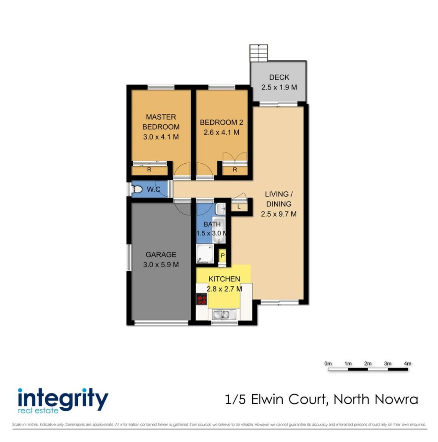 Floorplan of Homely villa listing, 1/5 Elwin Court, North Nowra NSW 2541