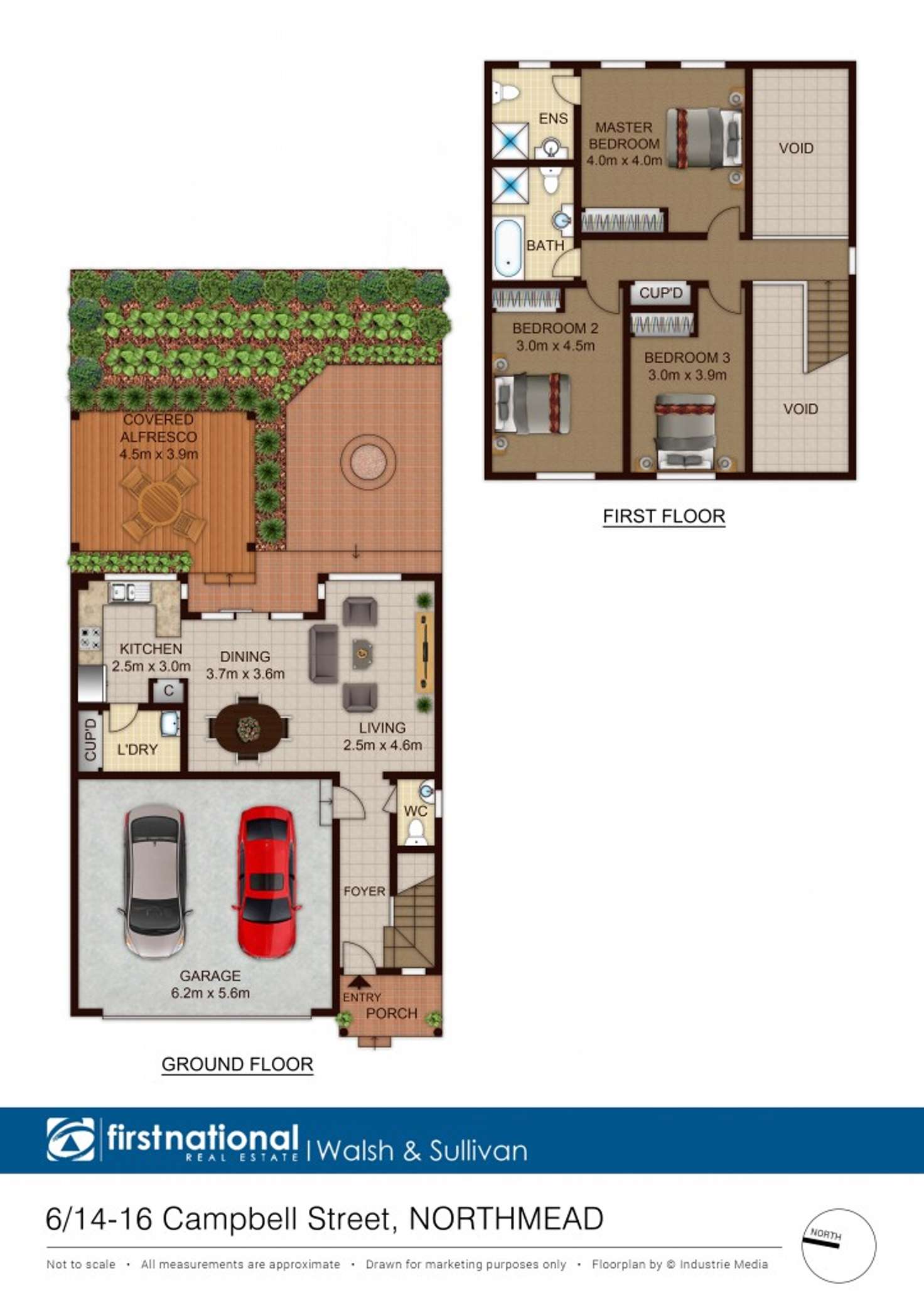 Floorplan of Homely townhouse listing, 6/14-16 Campbell Street, Northmead NSW 2152