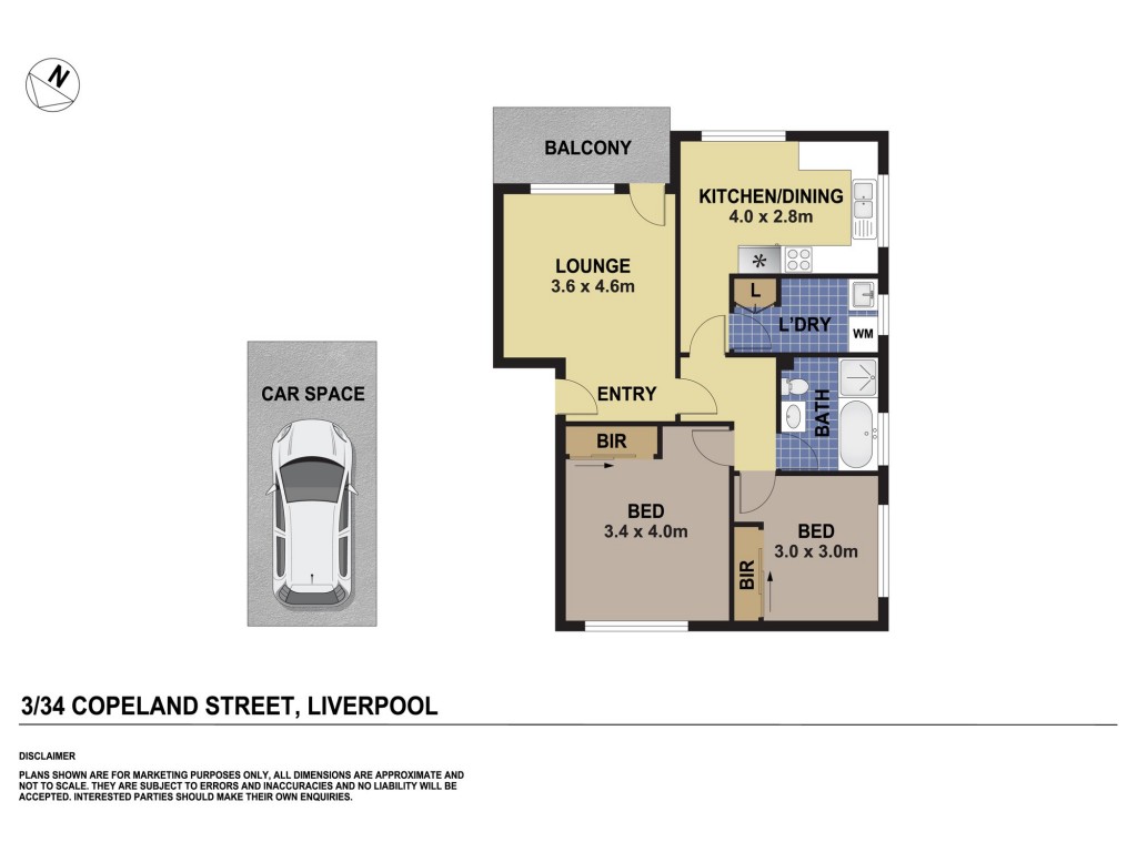 Floorplan of Homely unit listing, 3/34 Copeland Street, Liverpool NSW 2170
