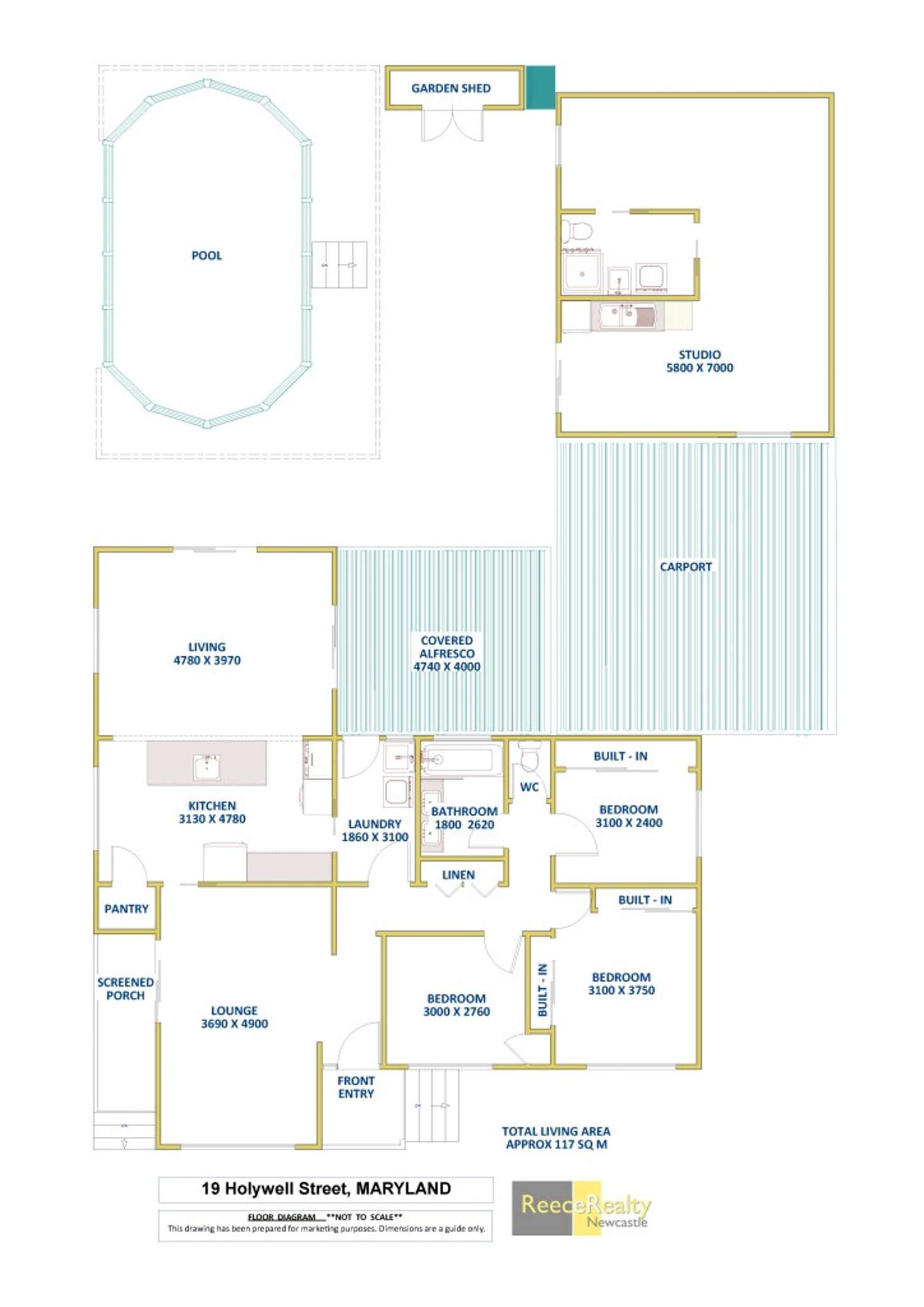Floorplan of Homely house listing, 19 Holywell Street, Maryland NSW 2287