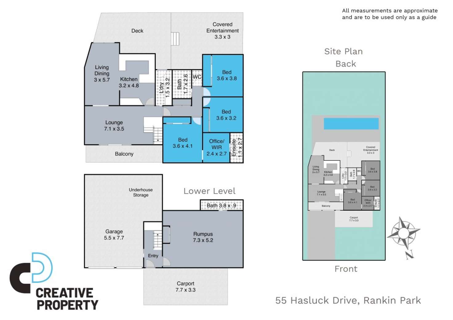 Floorplan of Homely house listing, 55 Hasluck Drive, Rankin Park NSW 2287