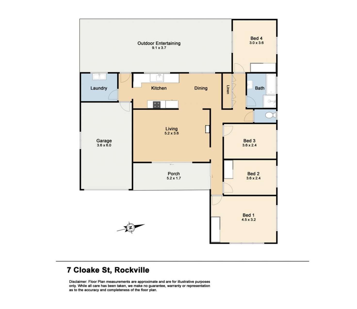 Floorplan of Homely house listing, 7 Cloake Street, Rockville QLD 4350