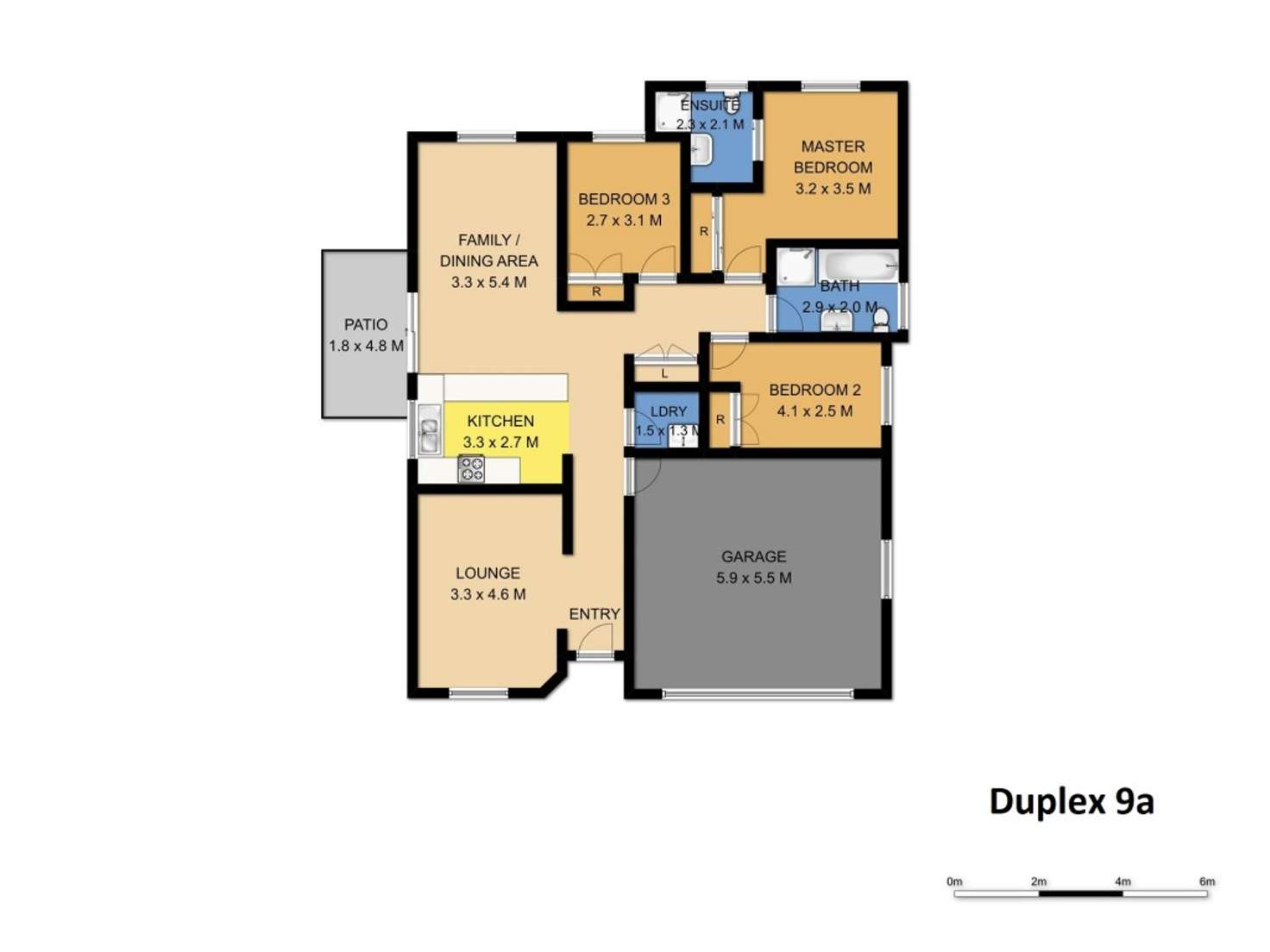 Floorplan of Homely semiDetached listing, 9A Elian Crescent, South Nowra NSW 2541