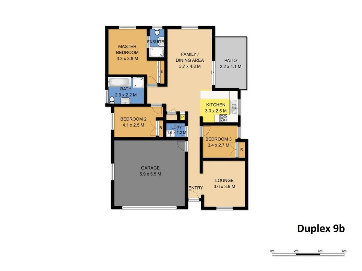 Floorplan of Homely semiDetached listing, 9B Elian Crescent, South Nowra NSW 2541
