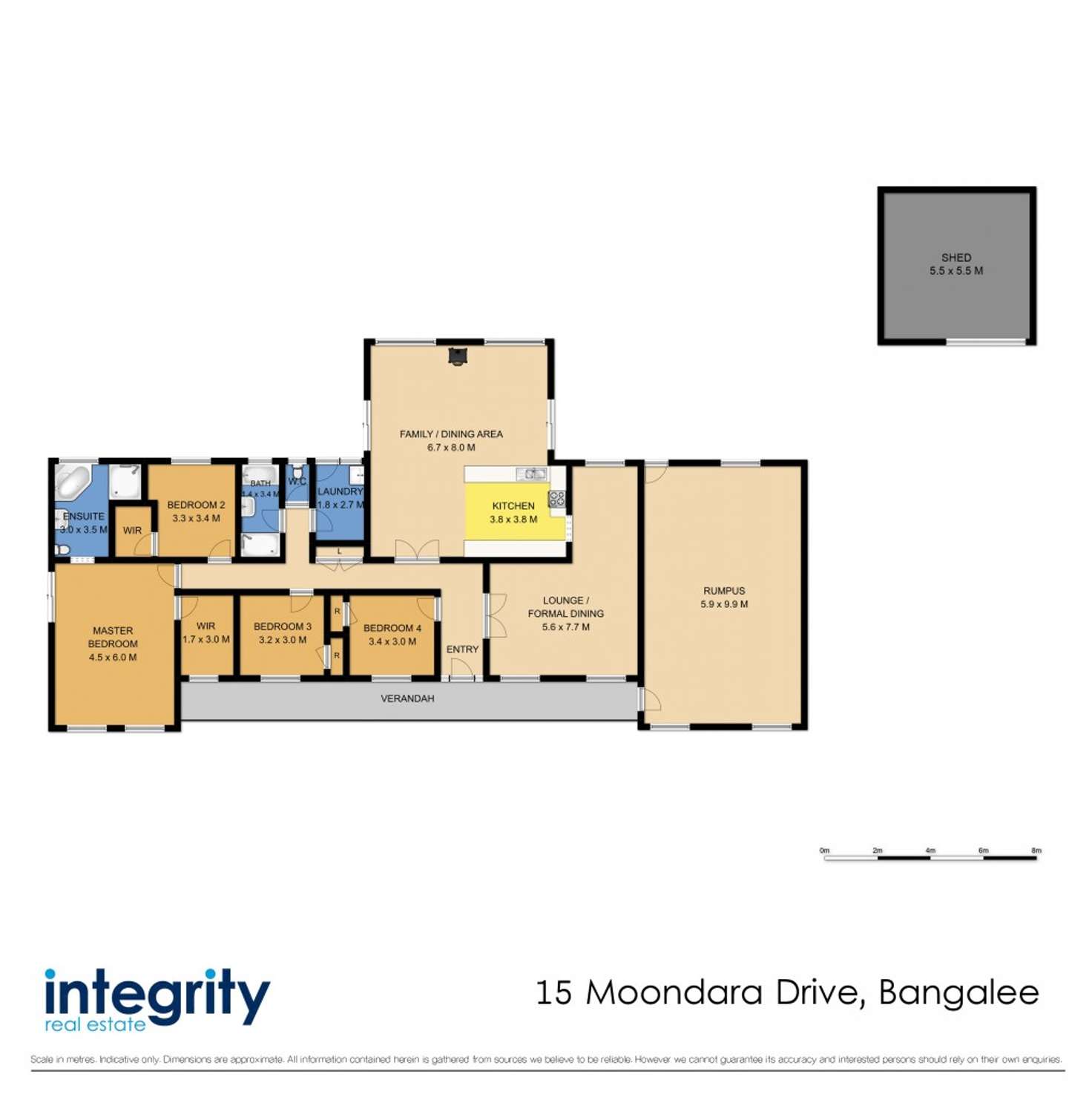 Floorplan of Homely house listing, 15 Moondara Drive, Bangalee NSW 2541