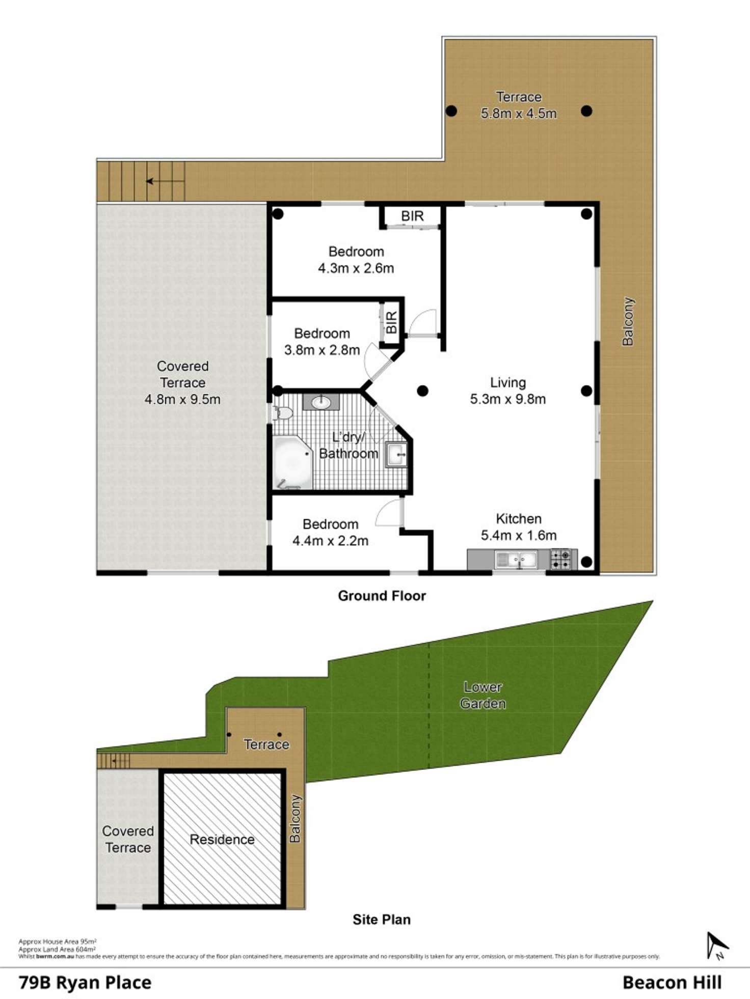Floorplan of Homely house listing, 79B Ryan Place, Beacon Hill NSW 2100