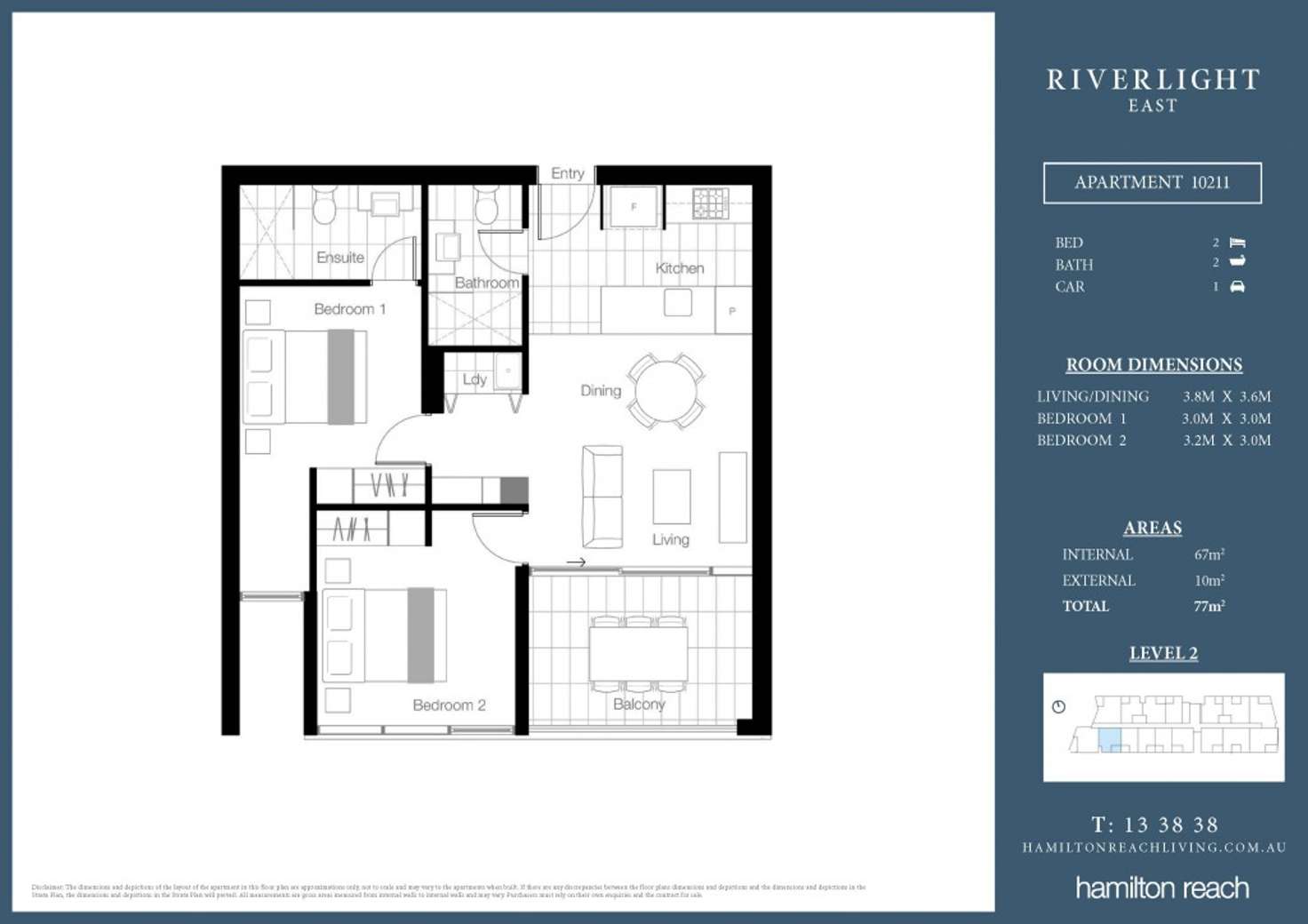 Floorplan of Homely apartment listing, 10311/320 Macarthur Avenue, Hamilton QLD 4007