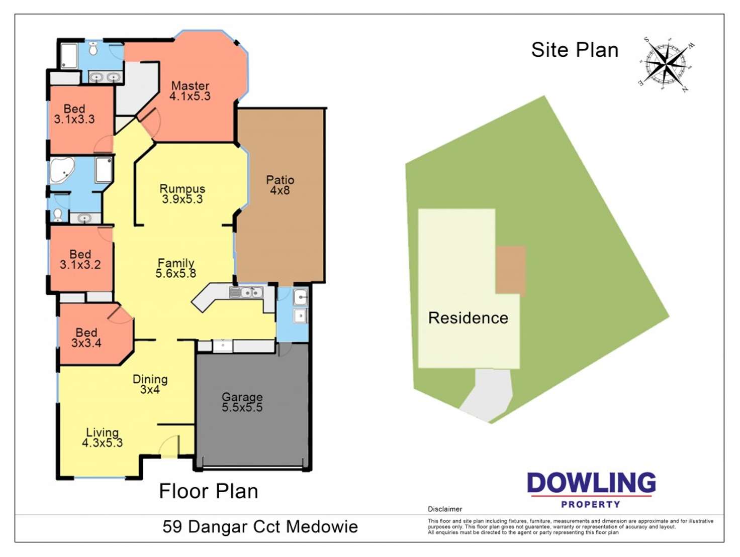 Floorplan of Homely house listing, 59 DANGAR CIRCUIT, Medowie NSW 2318