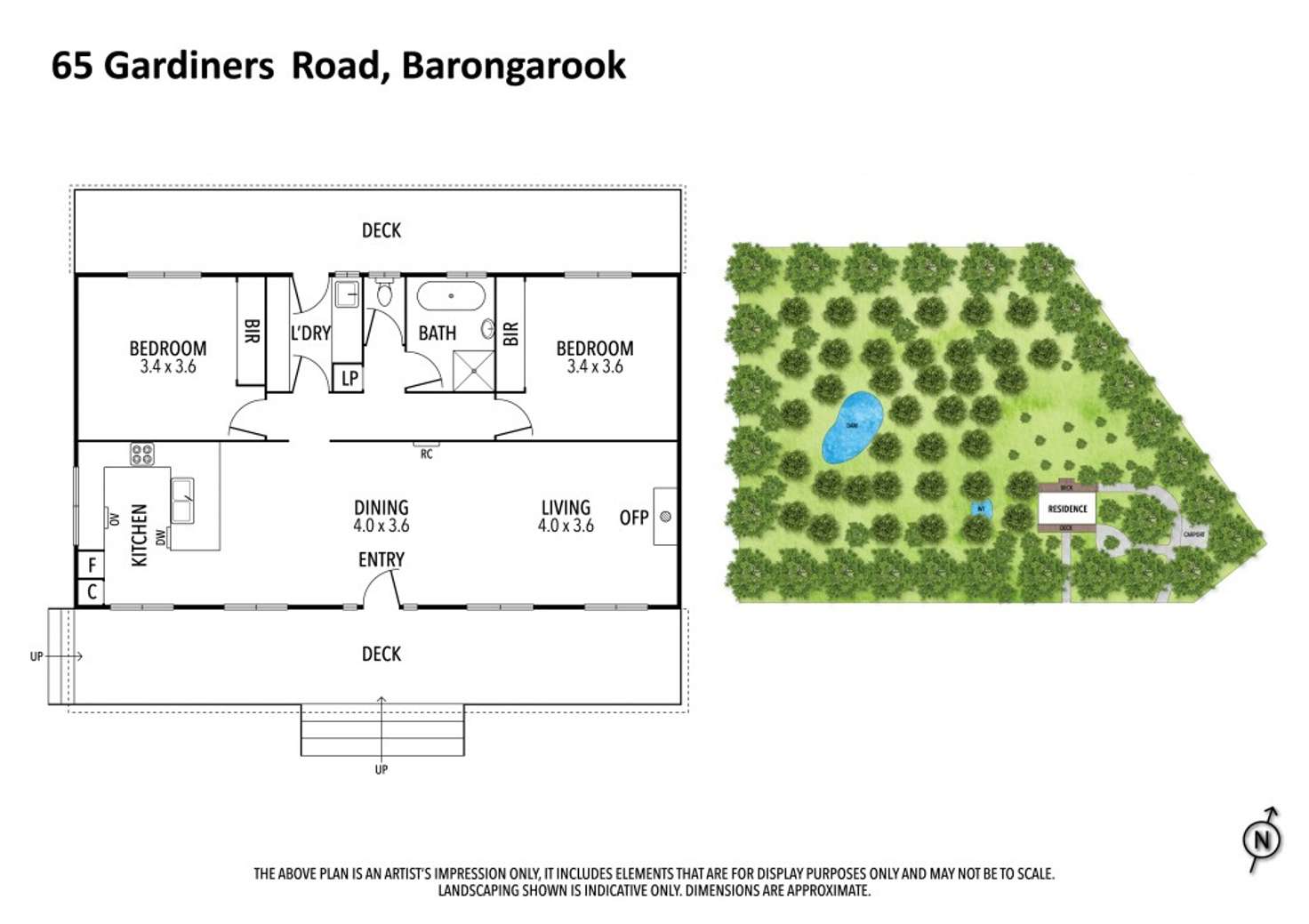 Floorplan of Homely lifestyle listing, 65 Gardiners Road, Barongarook VIC 3249