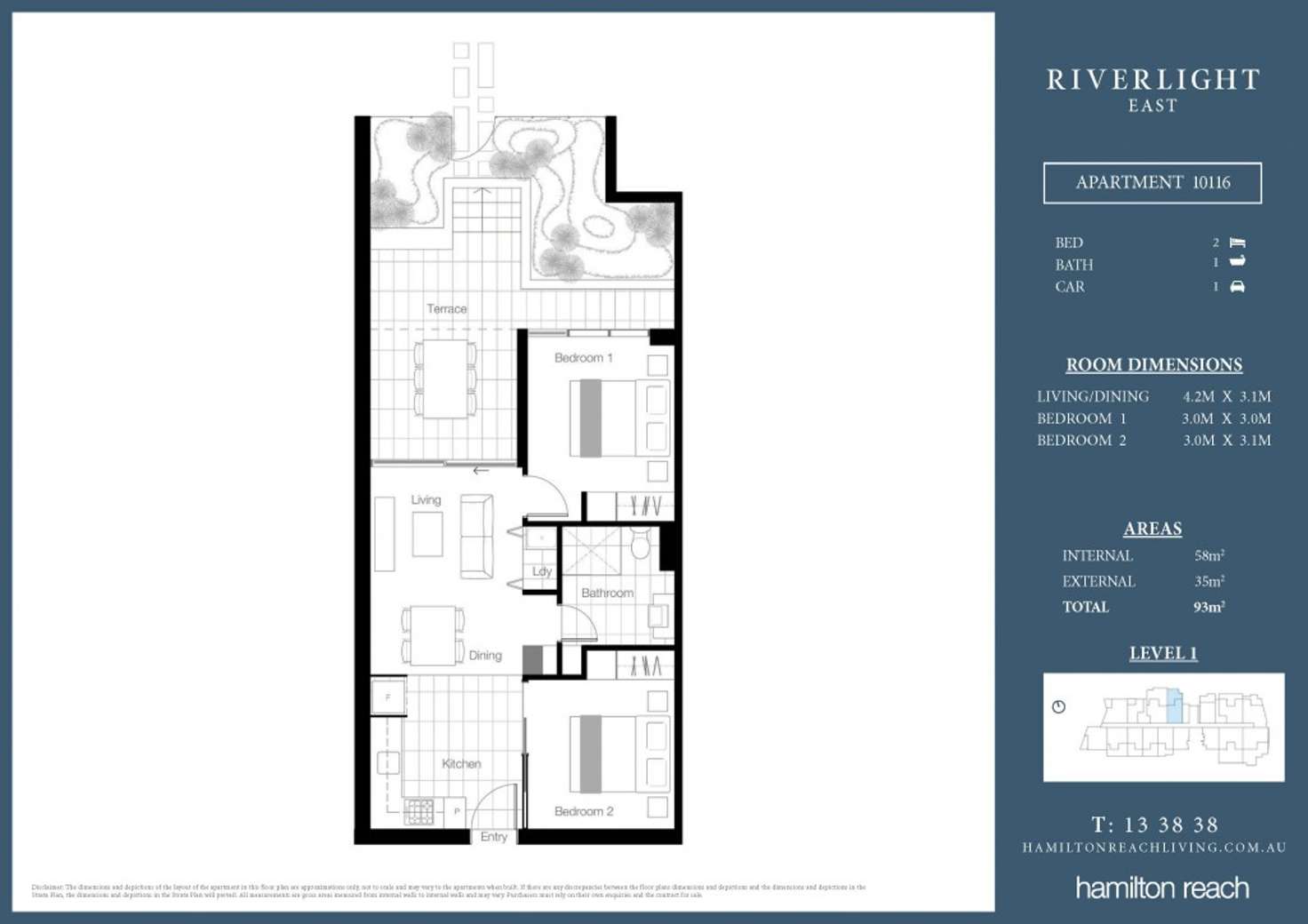 Floorplan of Homely apartment listing, 10116/320 Macarthur Avenue, Hamilton QLD 4007