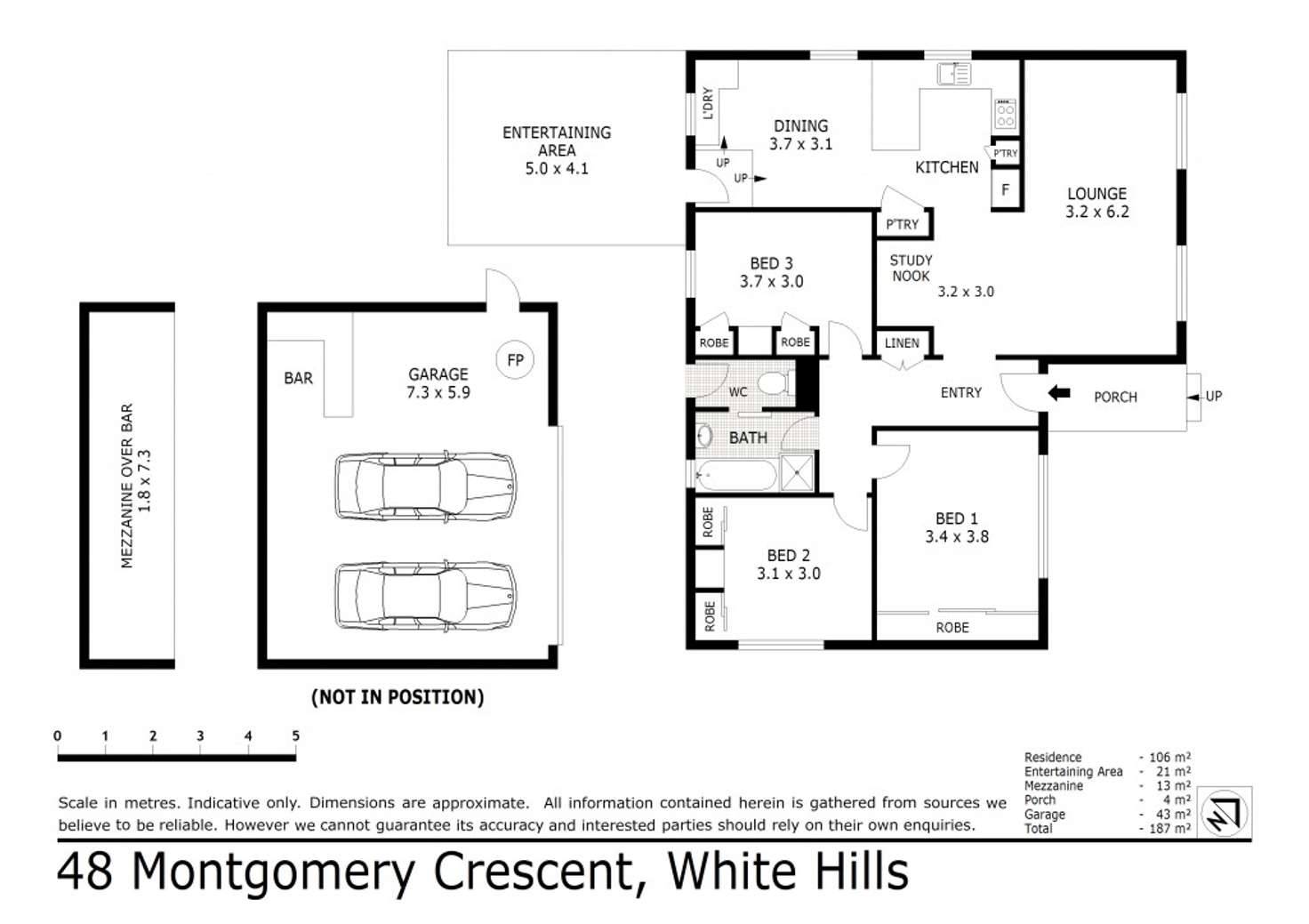 Floorplan of Homely house listing, 48 Montgomery Crescent, White Hills VIC 3550