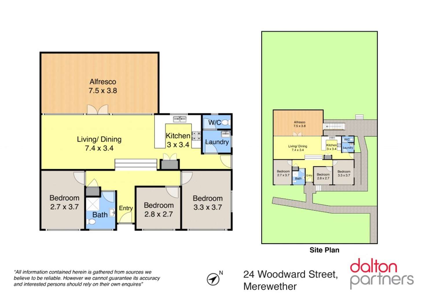 Floorplan of Homely house listing, 24 Woodward Street, Merewether NSW 2291