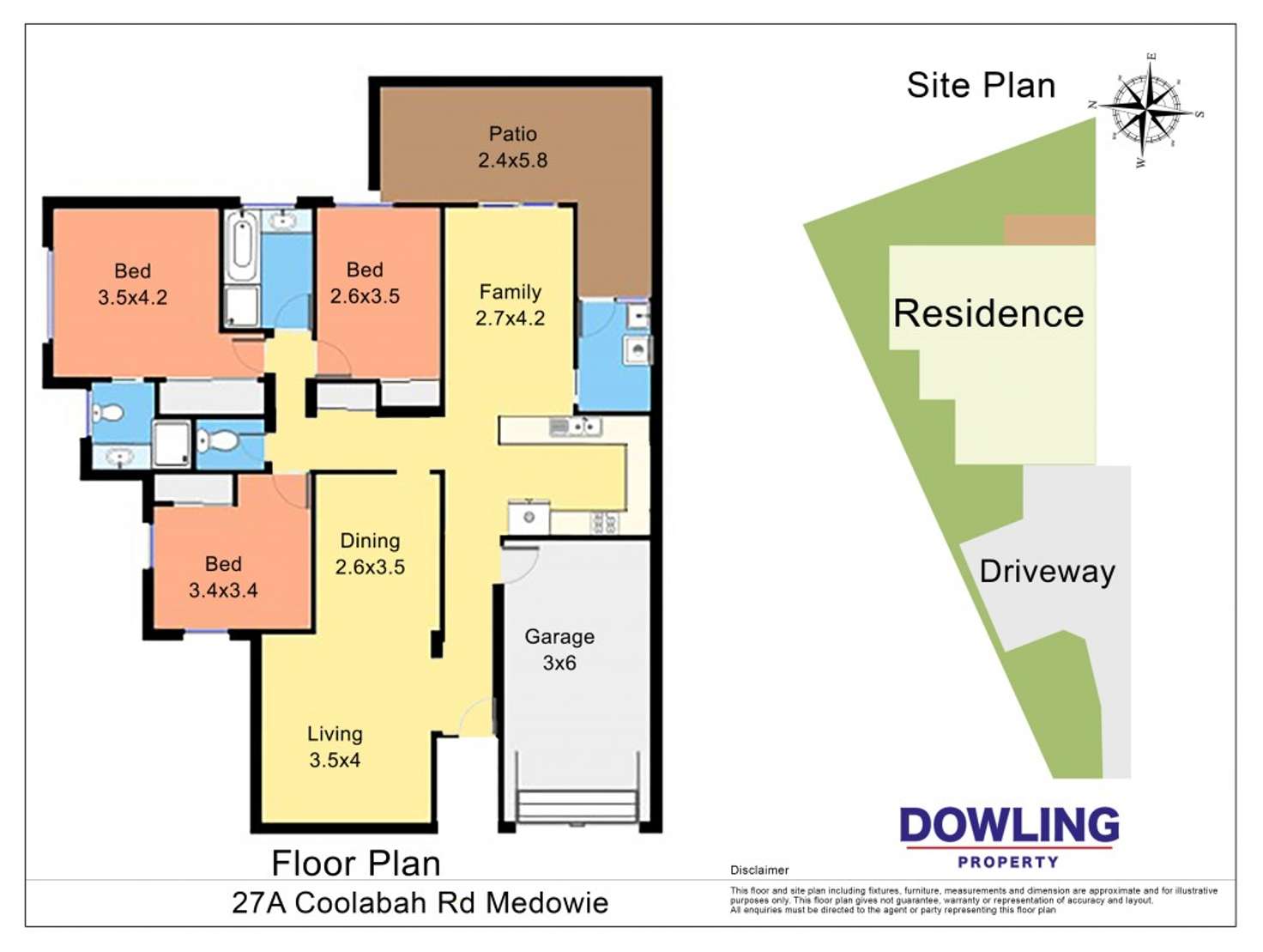 Floorplan of Homely semiDetached listing, 27A COOLABAH ROAD, Medowie NSW 2318
