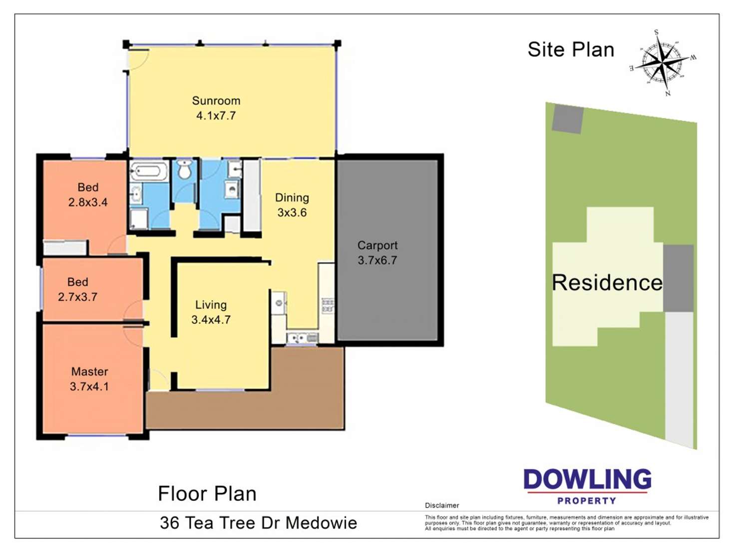 Floorplan of Homely house listing, 36 TEA TREE DRIVE, Medowie NSW 2318