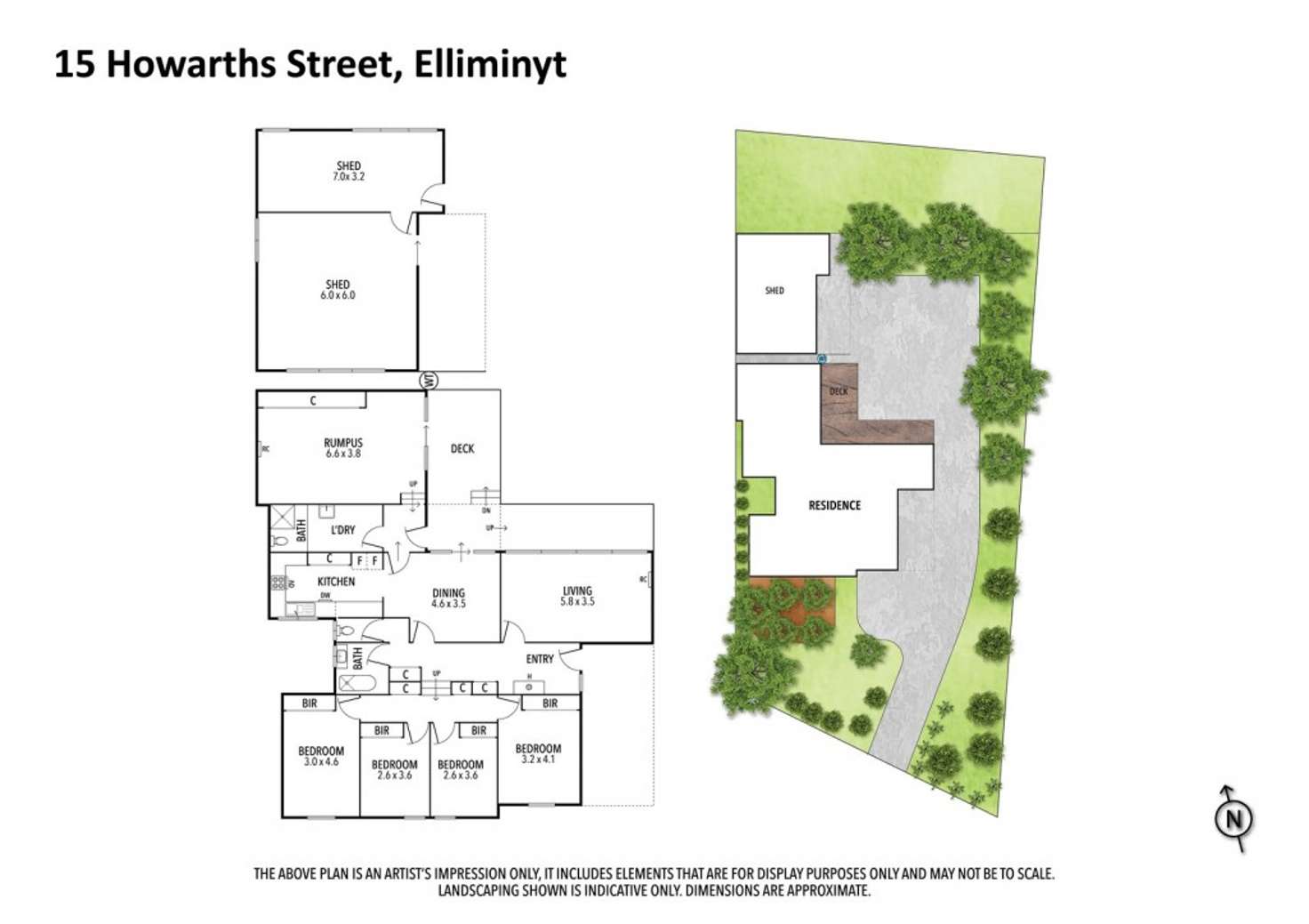 Floorplan of Homely house listing, 15 Howarth Street, Elliminyt VIC 3250