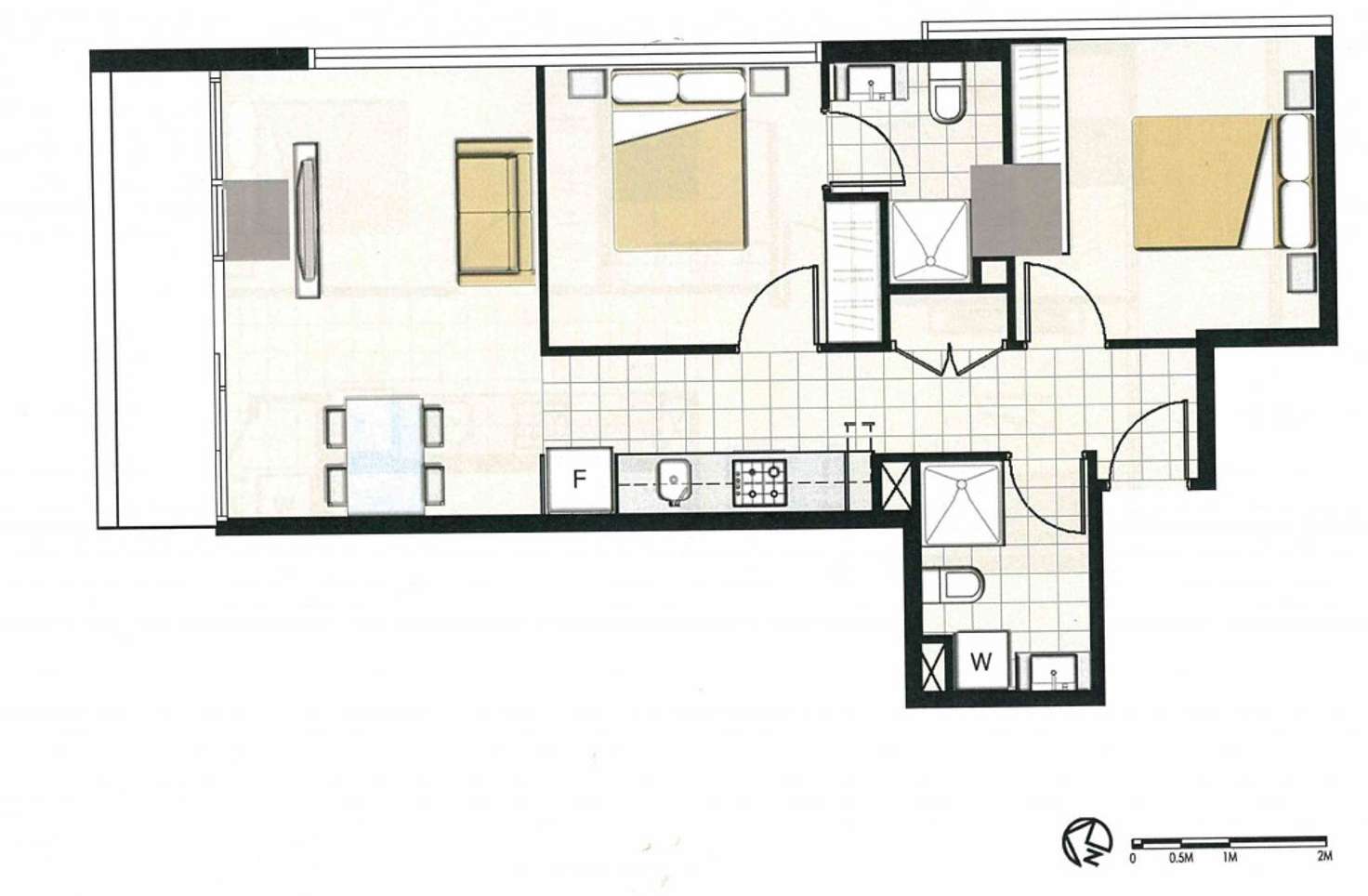 Floorplan of Homely apartment listing, 1003/5 Sutherland Street, Melbourne VIC 3000