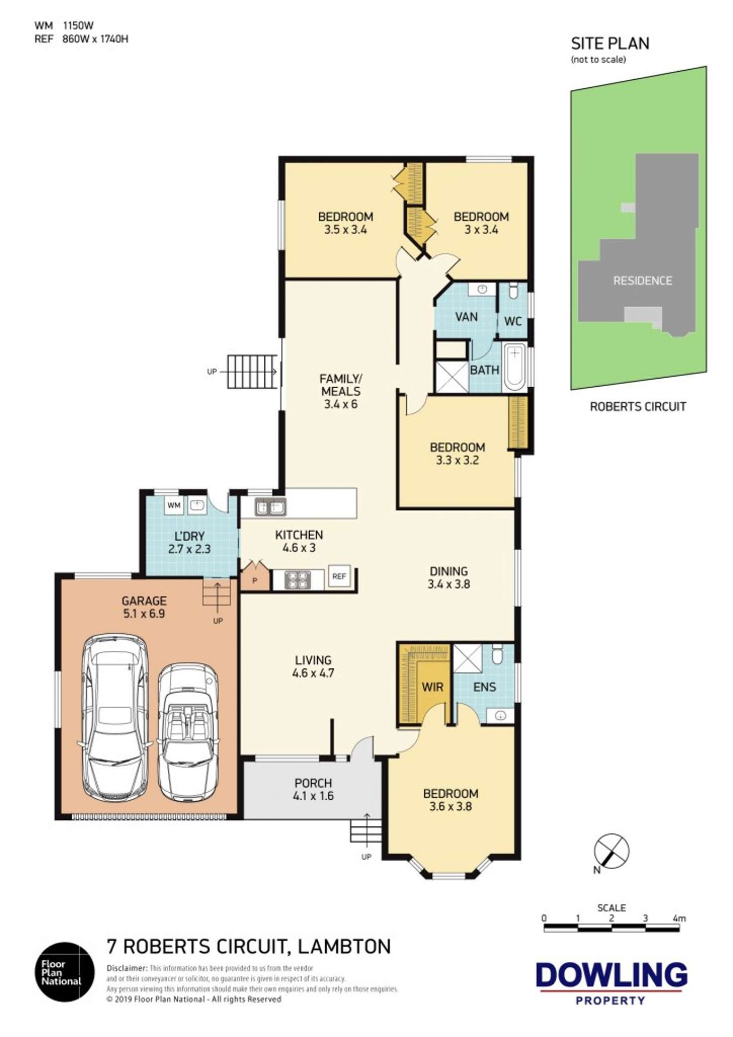 Floorplan of Homely house listing, 7 Roberts Circuit, Lambton NSW 2299