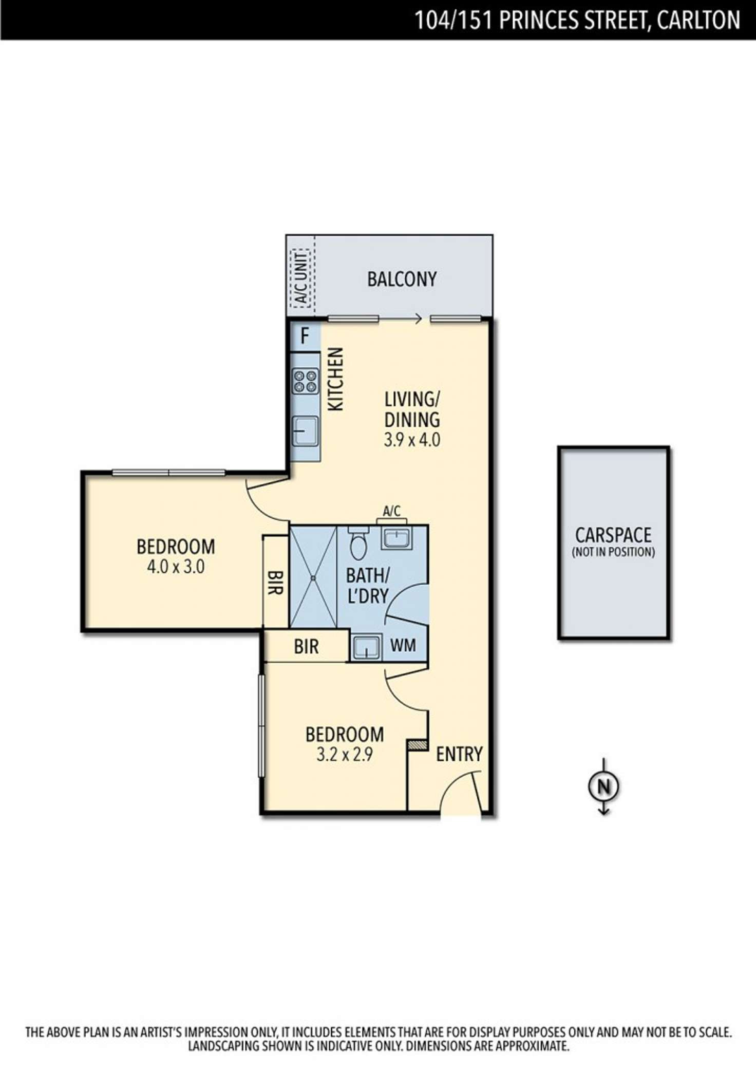 Floorplan of Homely apartment listing, 104/151 Princes Street, Carlton VIC 3053