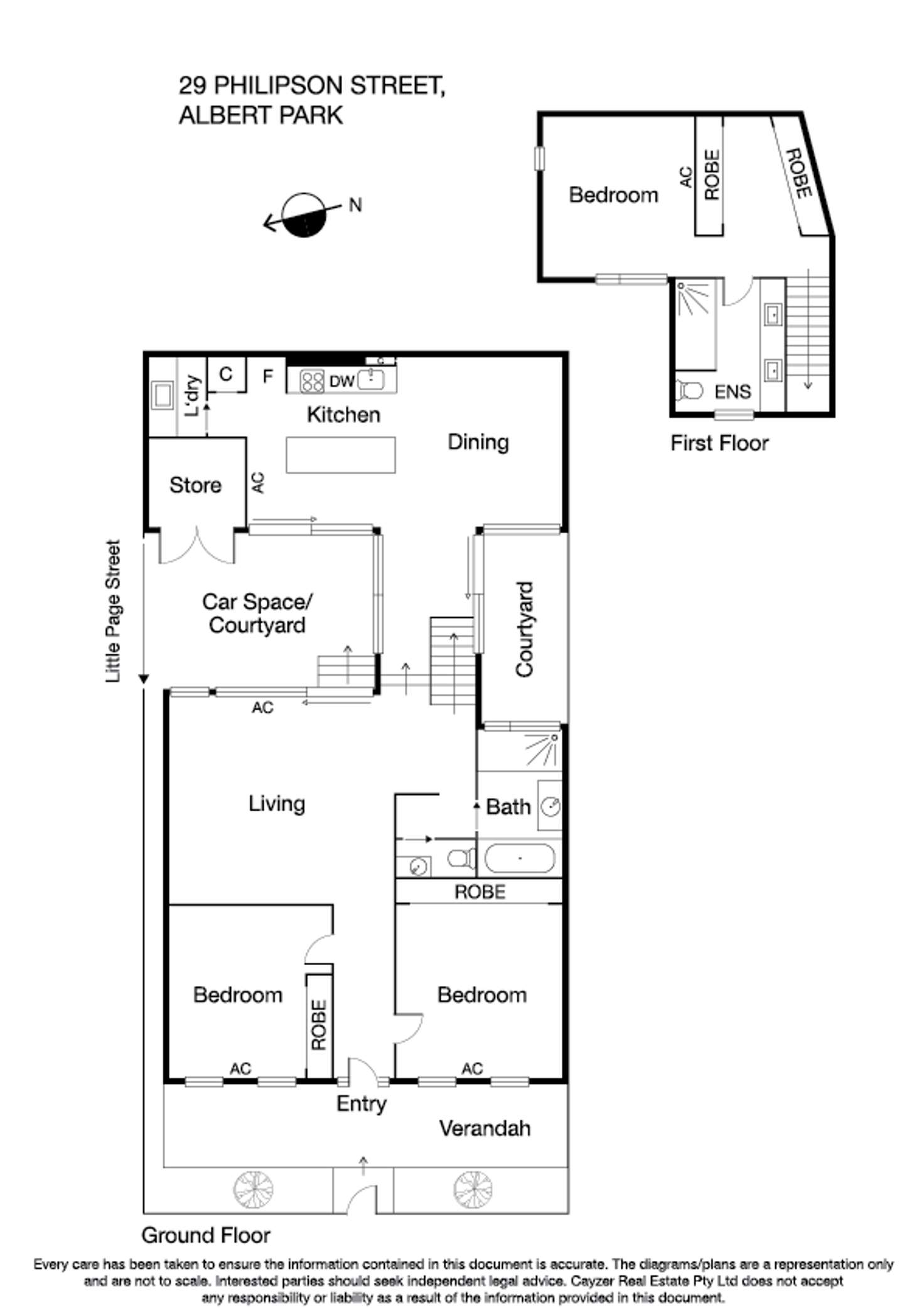 Floorplan of Homely house listing, 29 Philipson Street, Albert Park VIC 3206