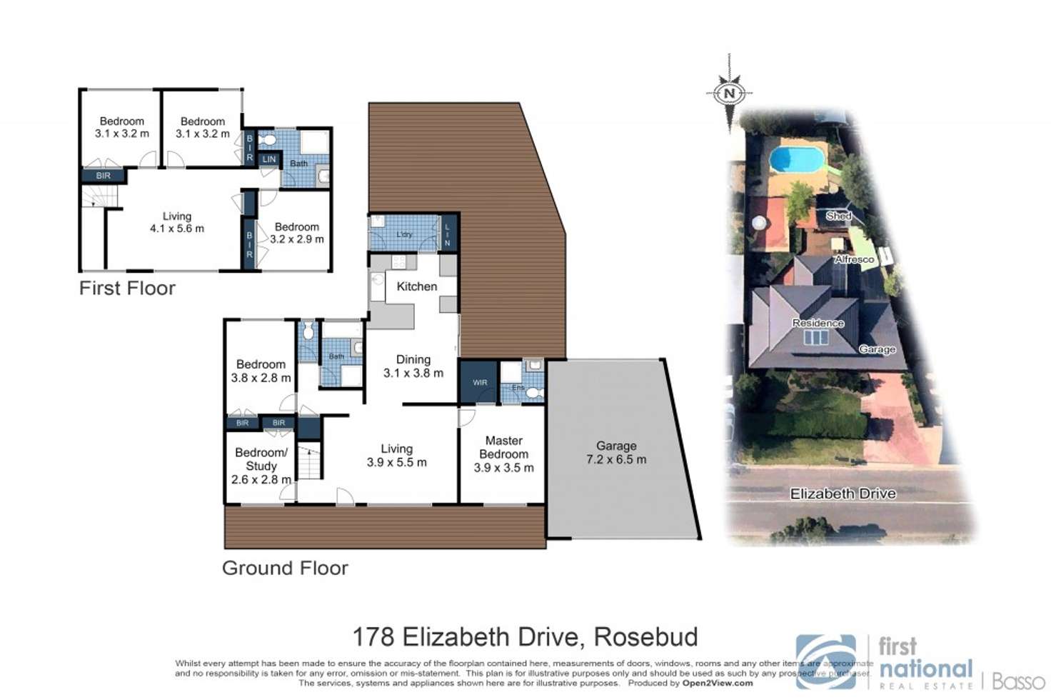 Floorplan of Homely house listing, 178 Elizabeth Drive, Rosebud VIC 3939