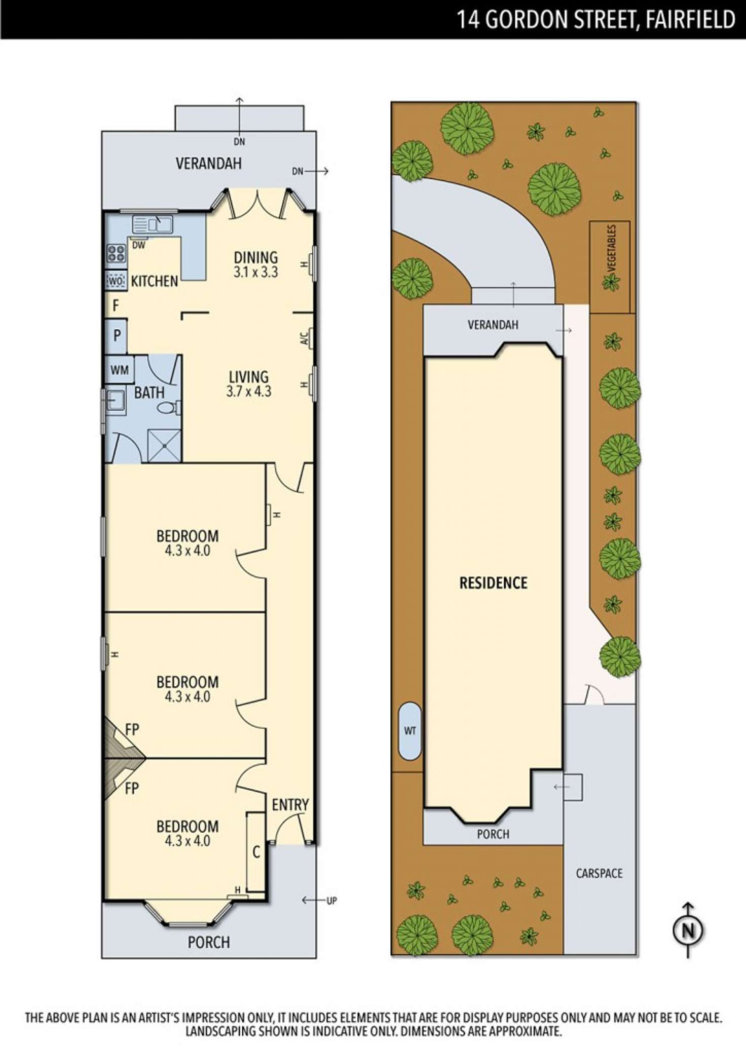 Floorplan of Homely house listing, 14 Gordon Street, Fairfield VIC 3078
