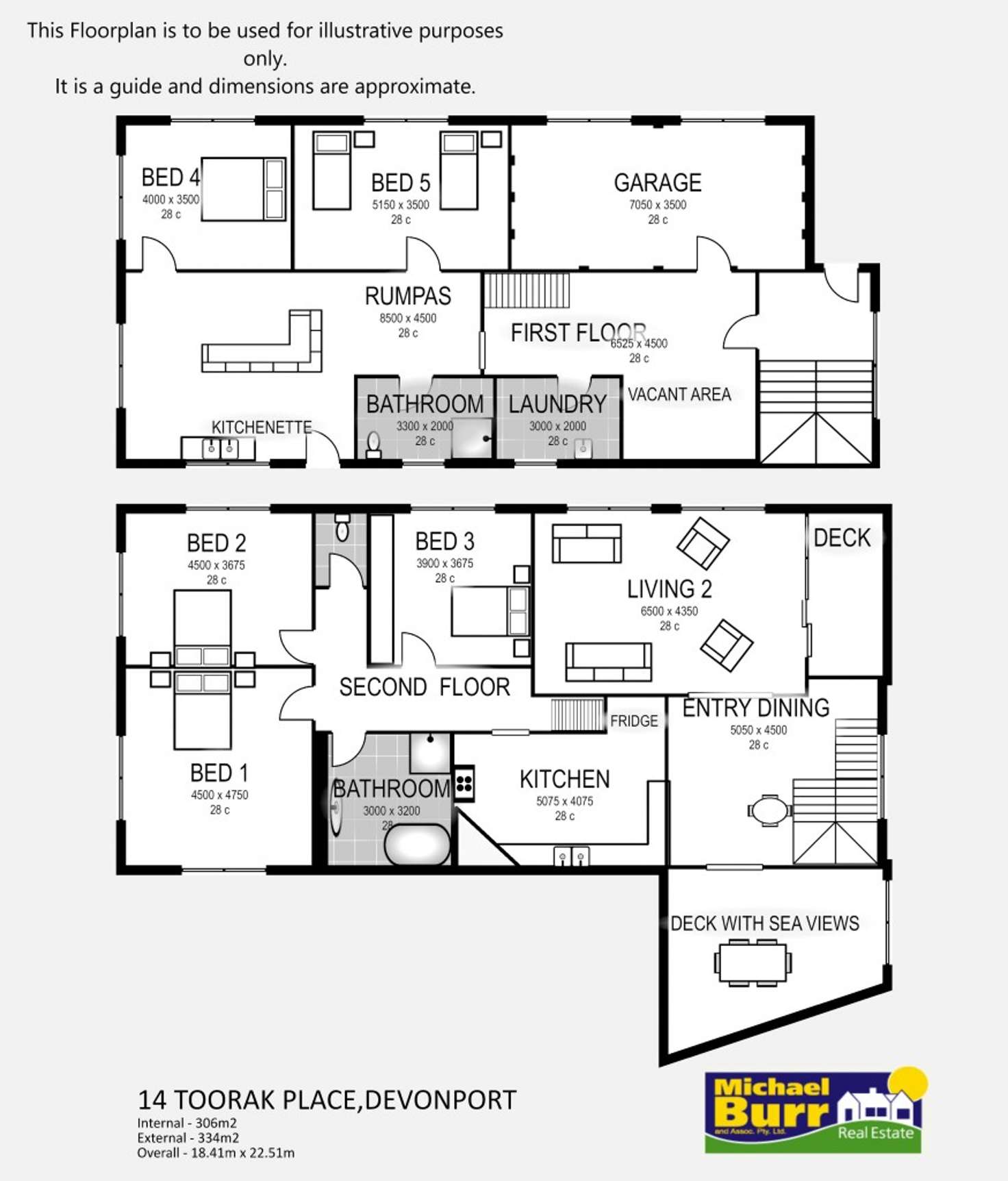 Floorplan of Homely house listing, 14 Toorak Place, Devonport TAS 7310