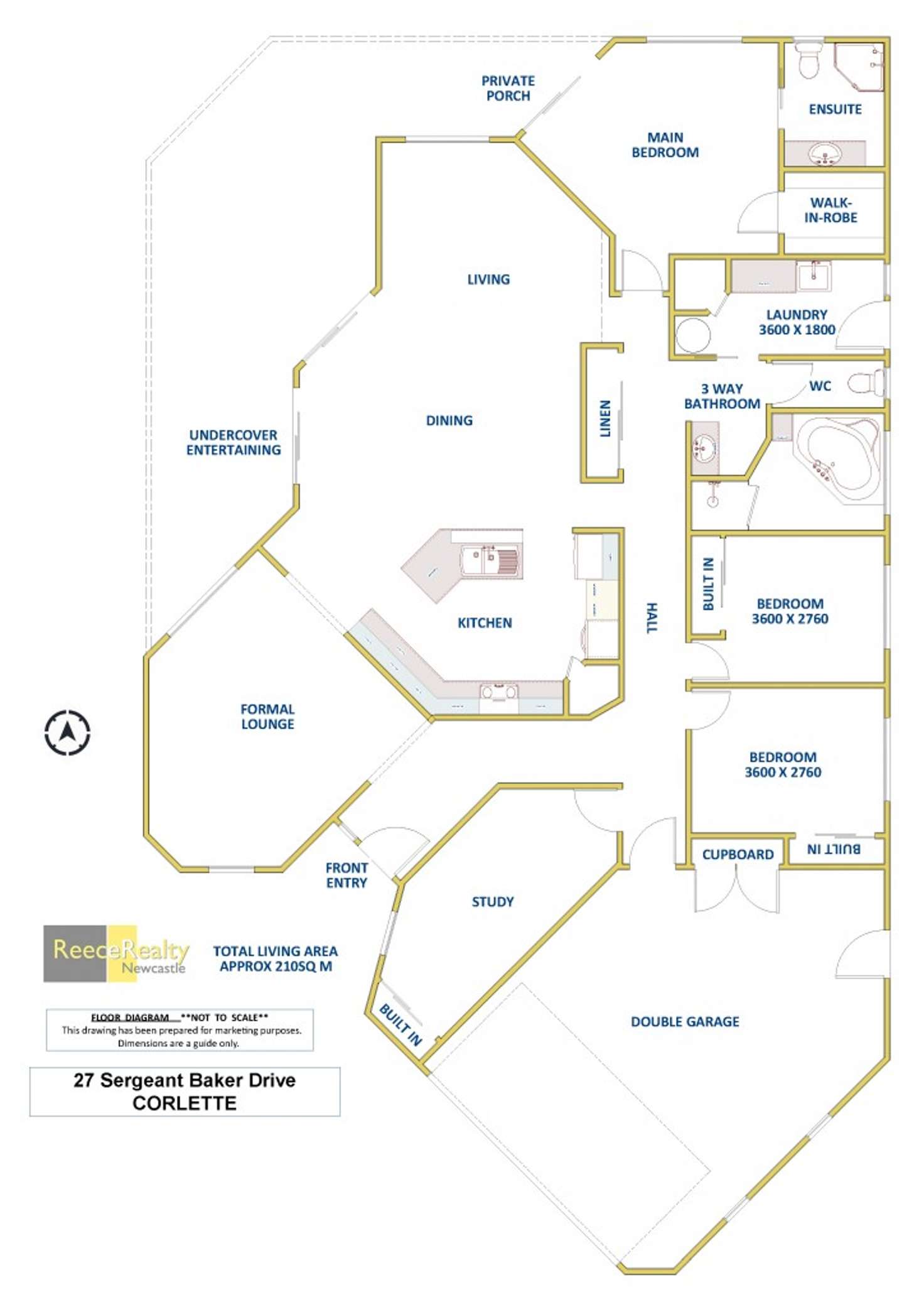 Floorplan of Homely house listing, 27 Sergeant Baker Drive, Corlette NSW 2315