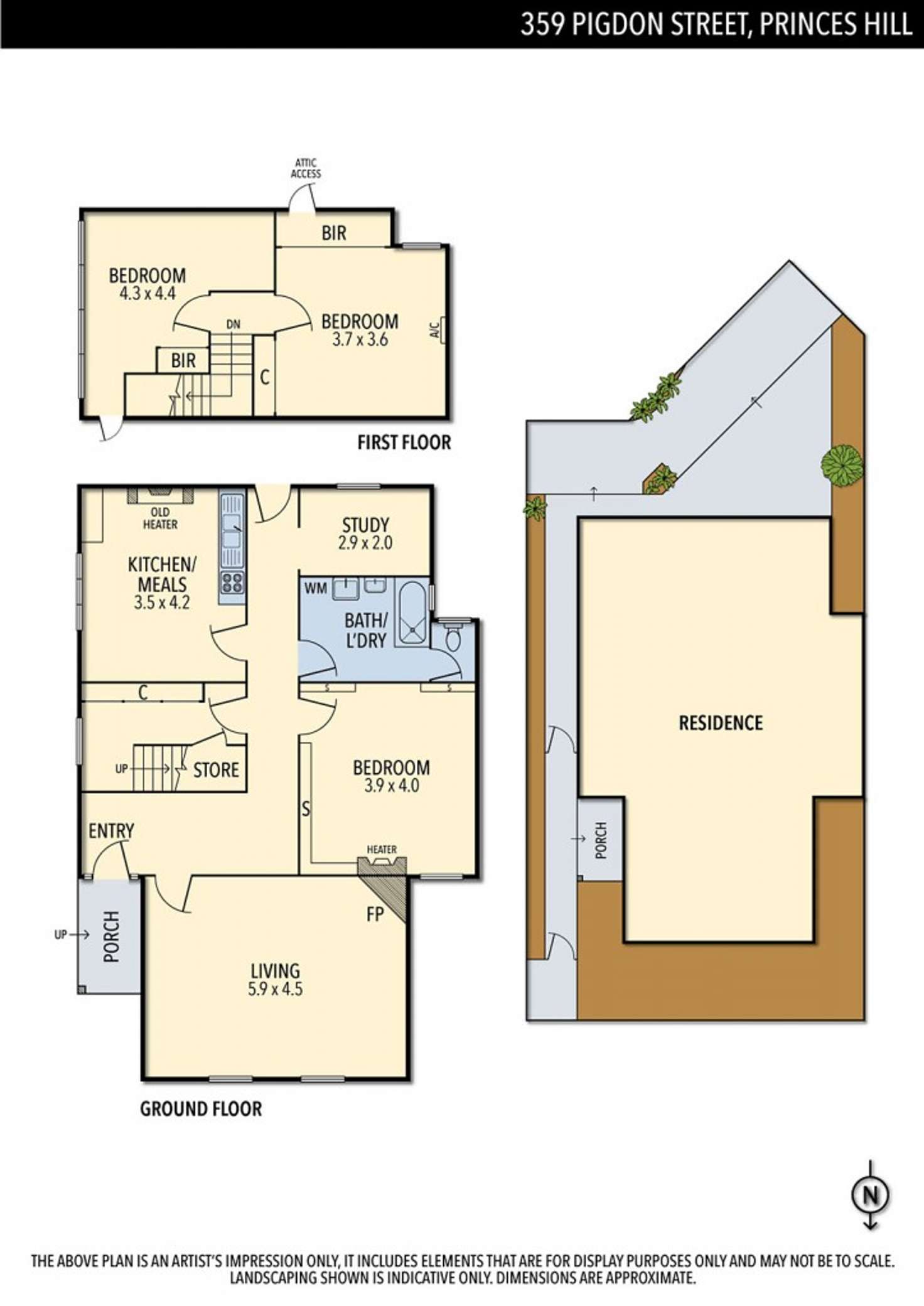 Floorplan of Homely house listing, 359 Pigdon Street, Princes Hill VIC 3054