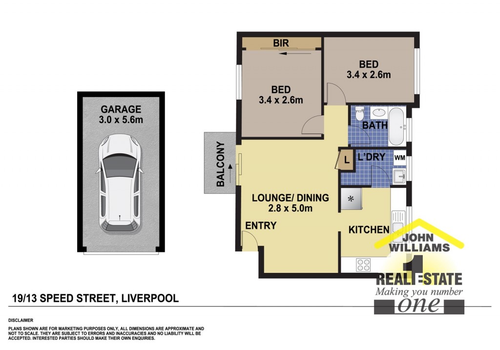 Floorplan of Homely unit listing, 19/13 Speed Street, Liverpool NSW 2170