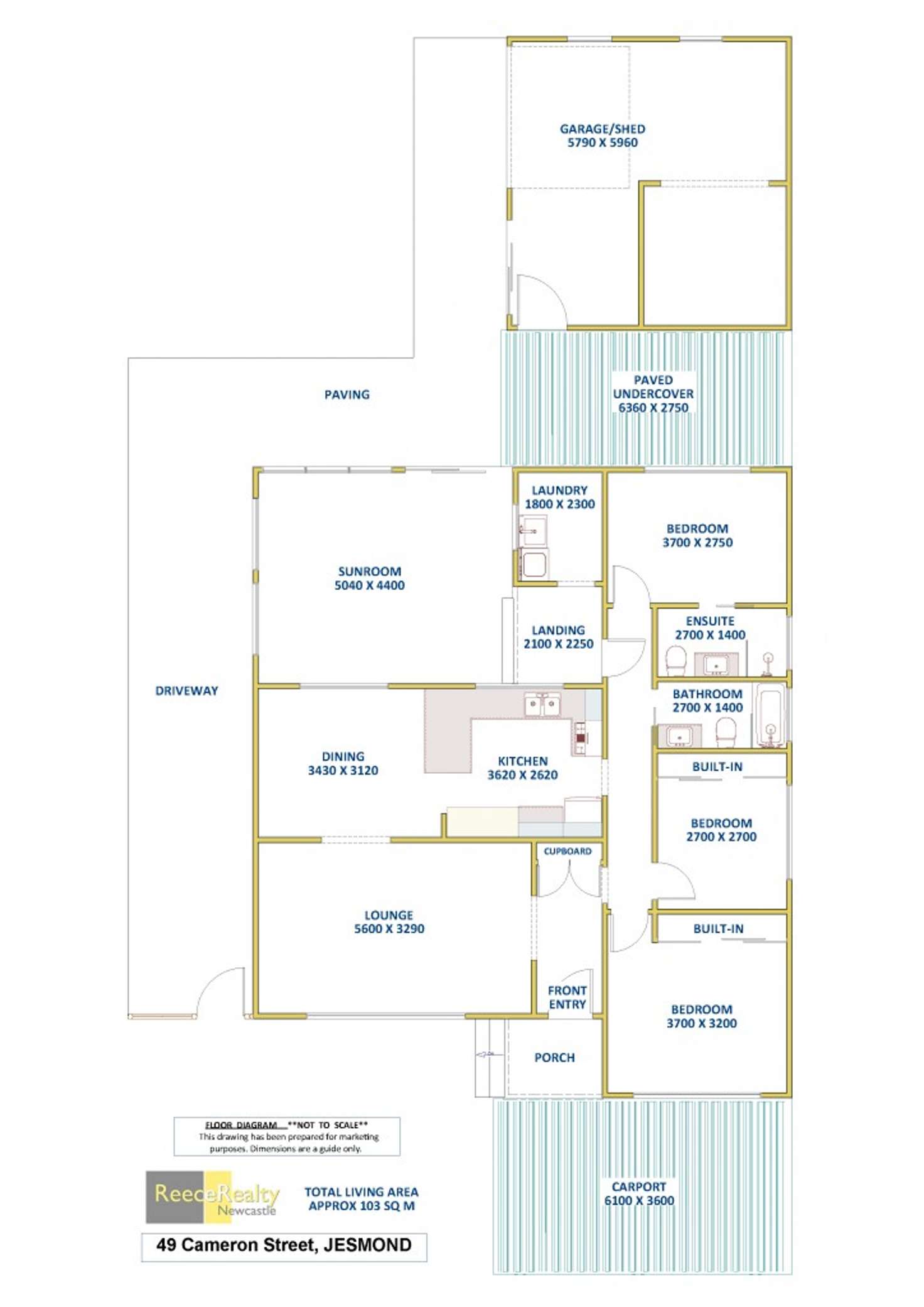 Floorplan of Homely house listing, 49 Cameron Street, Jesmond NSW 2299