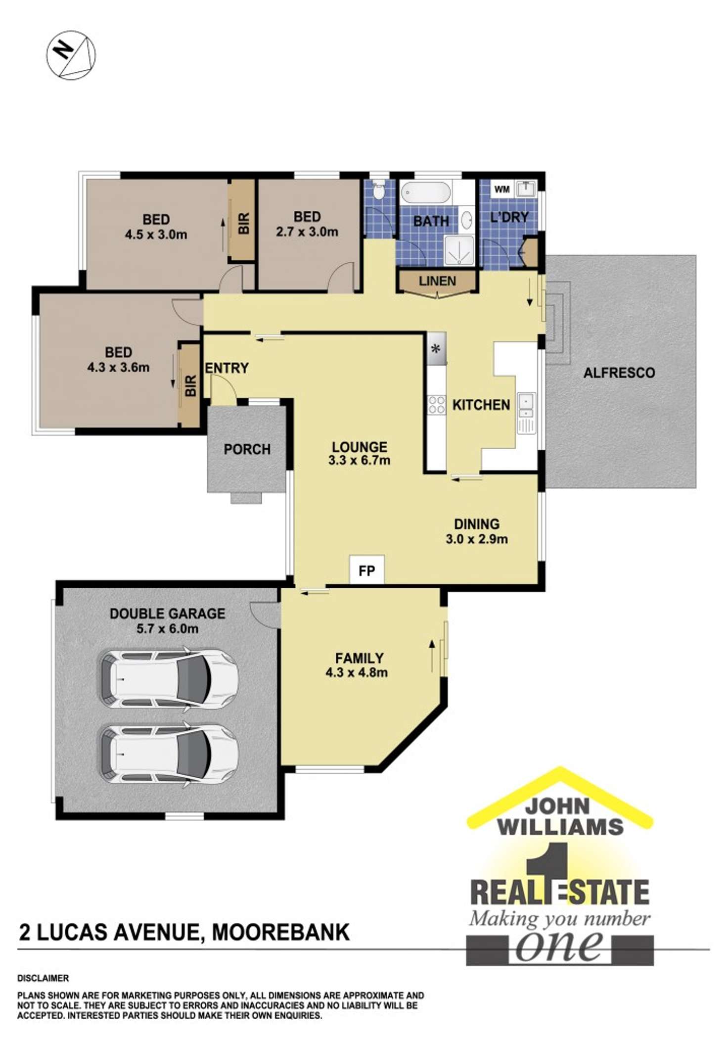 Floorplan of Homely house listing, 2 Lucas Avenue, Moorebank NSW 2170